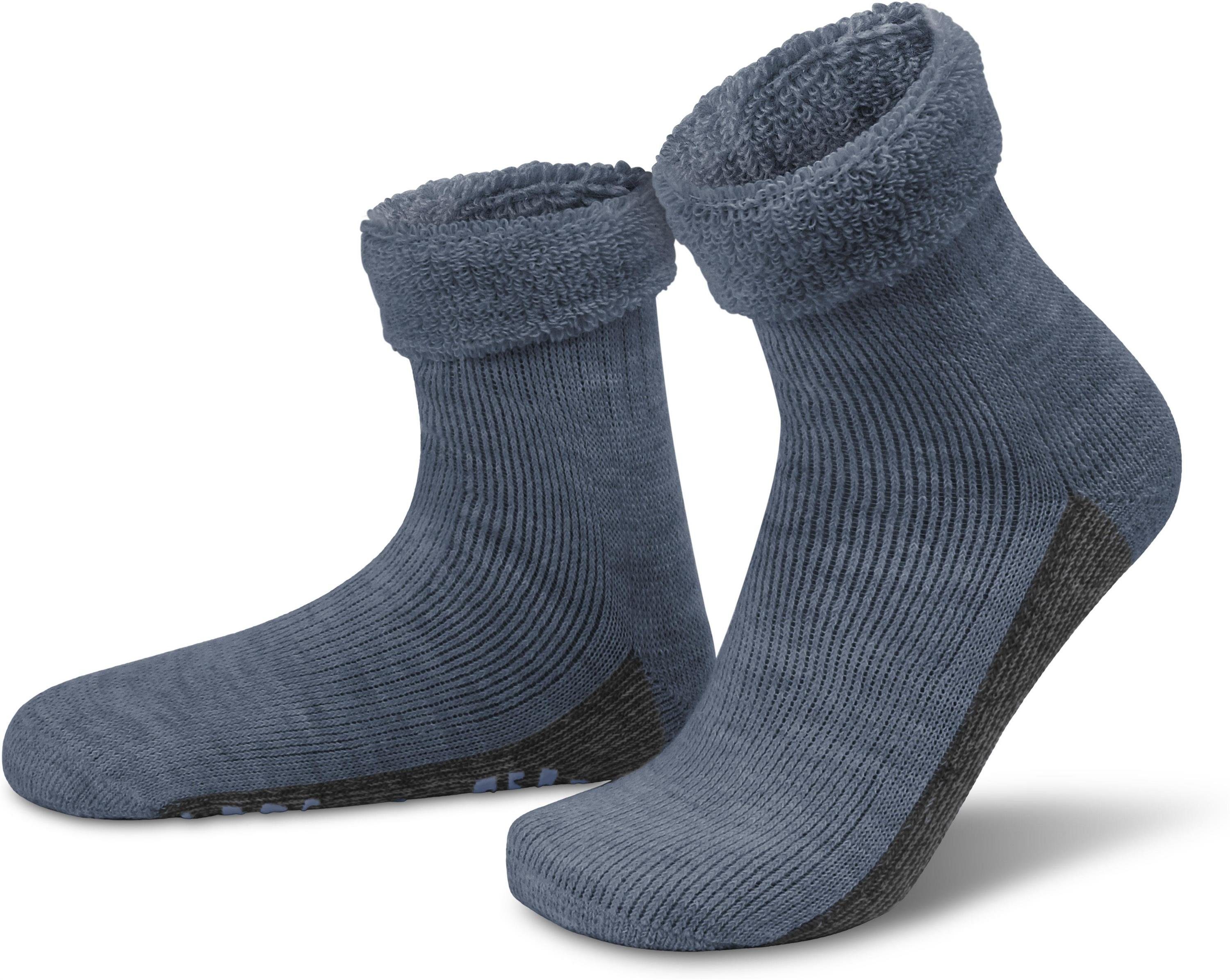 normani ABS-Socken Alpaka-Wollsocken mit ABS-Druck (1 Paar) hochwertige Alpaka-Wolle Jeans