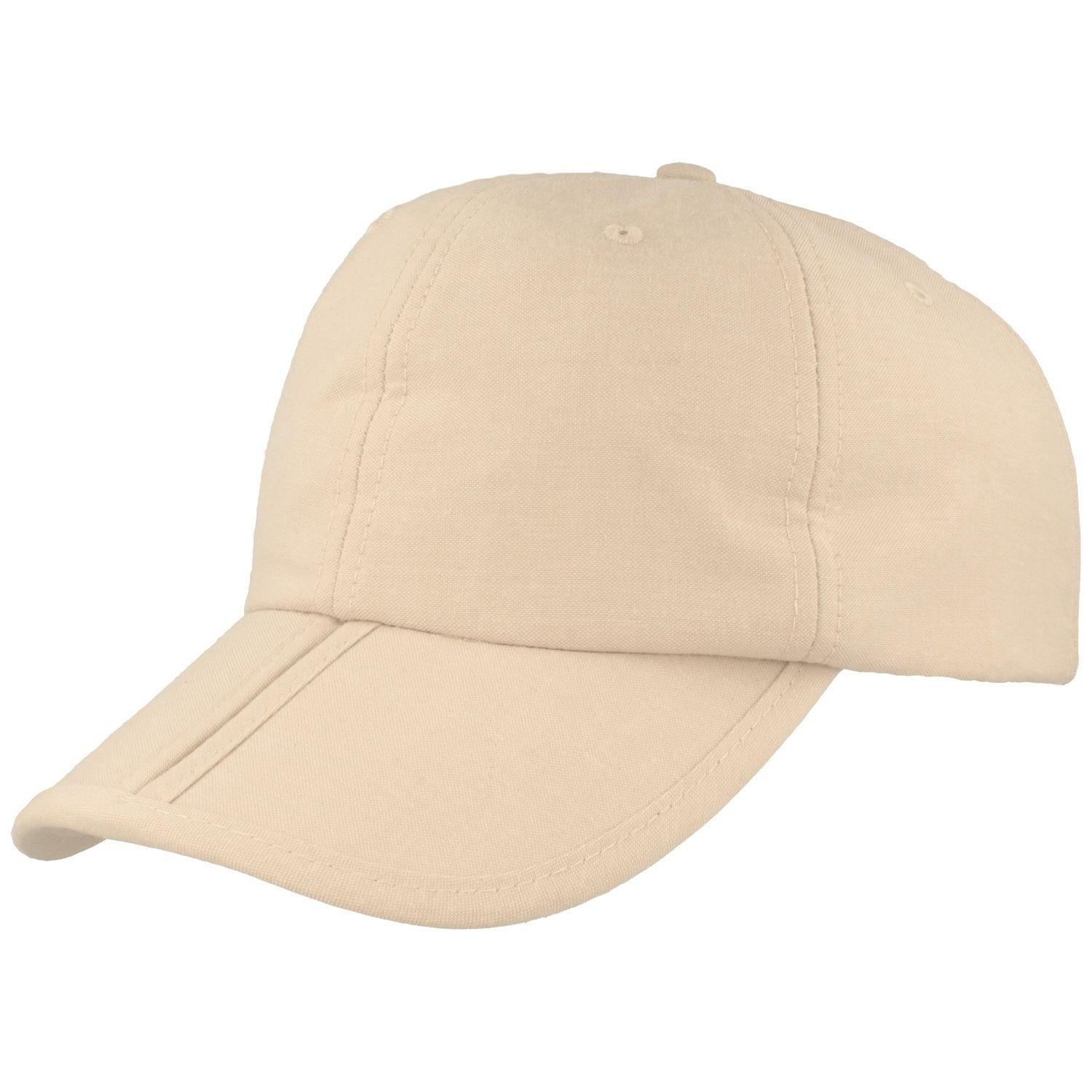 Cap Breiter mit beige Baseball klappbar Schutz UV 80