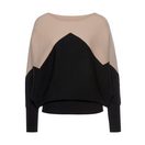 LASCANA Strickpullover mit Colorblock-Optik und leichten Fledermausärmeln