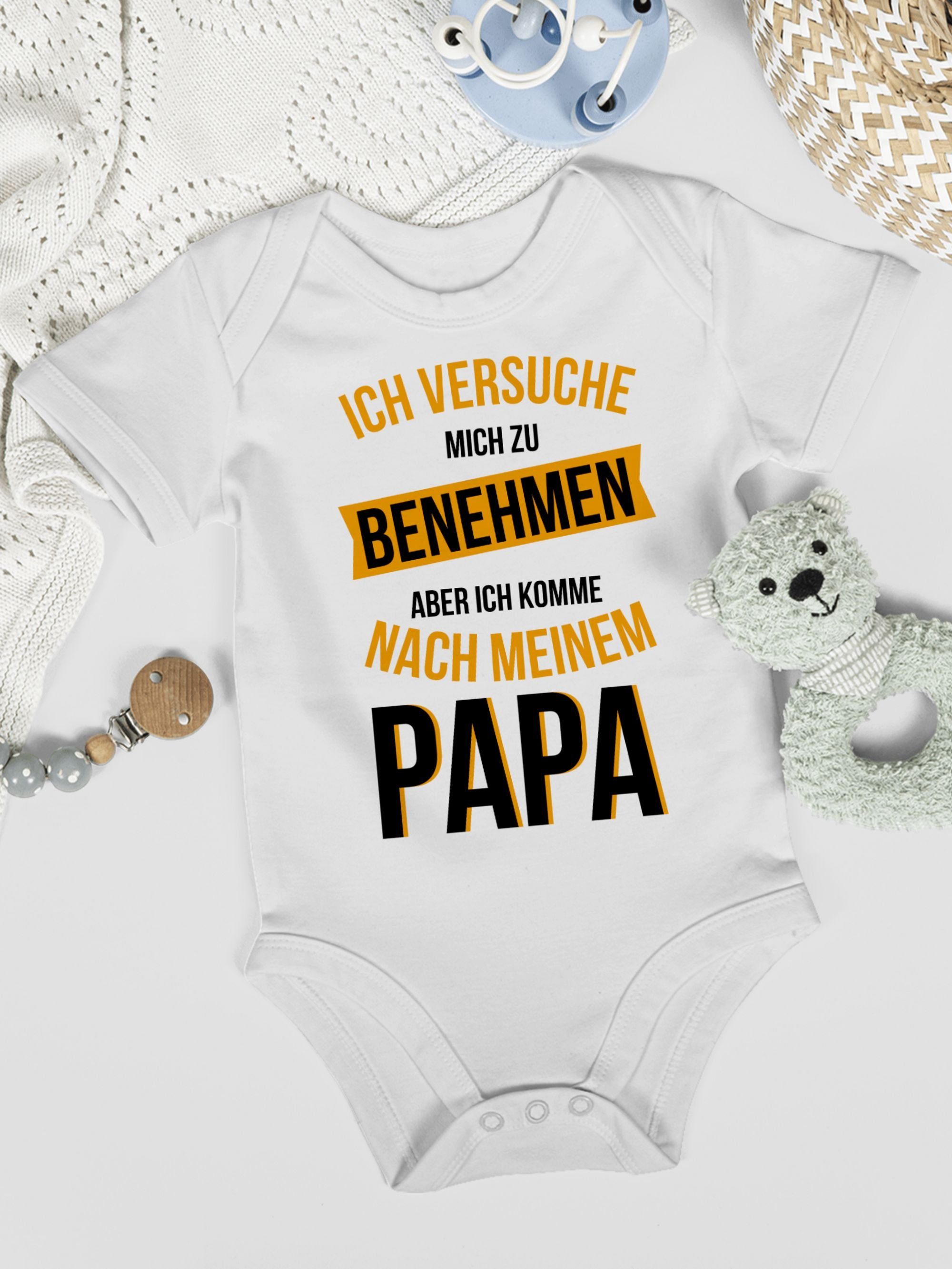 1 mich schwar meinem Sprüche Shirtracer Shirtbody aber - Ich Weiß Papa versuche ich benehmen zu nach komme Baby