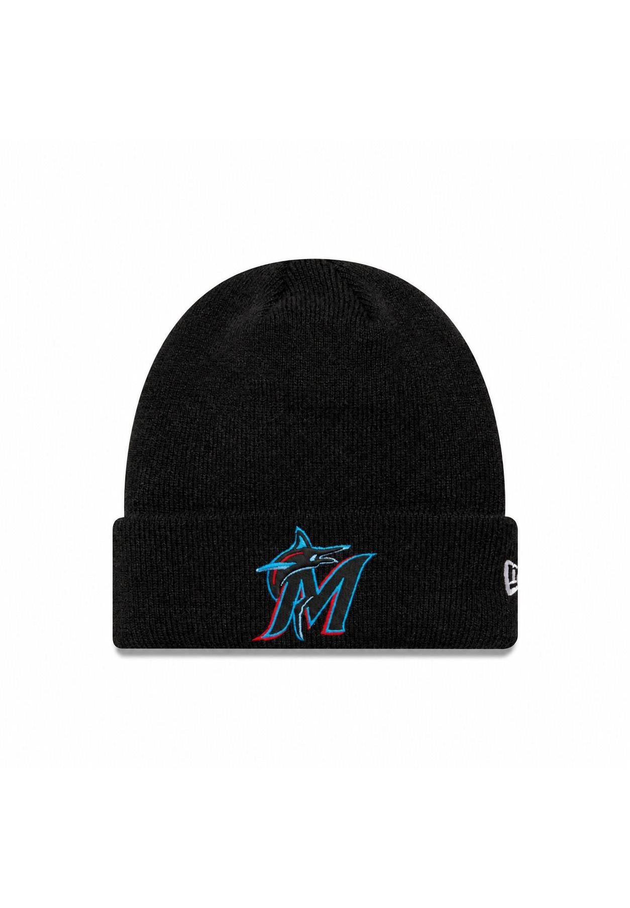 New Era Beanie Miami Marlins New Era MLB Cuff Knit Beanie Schwarz (1-St)