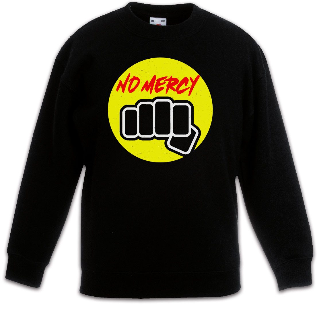 Sweatshirt Karate No Mercy Kinderpullover Kid Tournament Turnier Logo Sign
