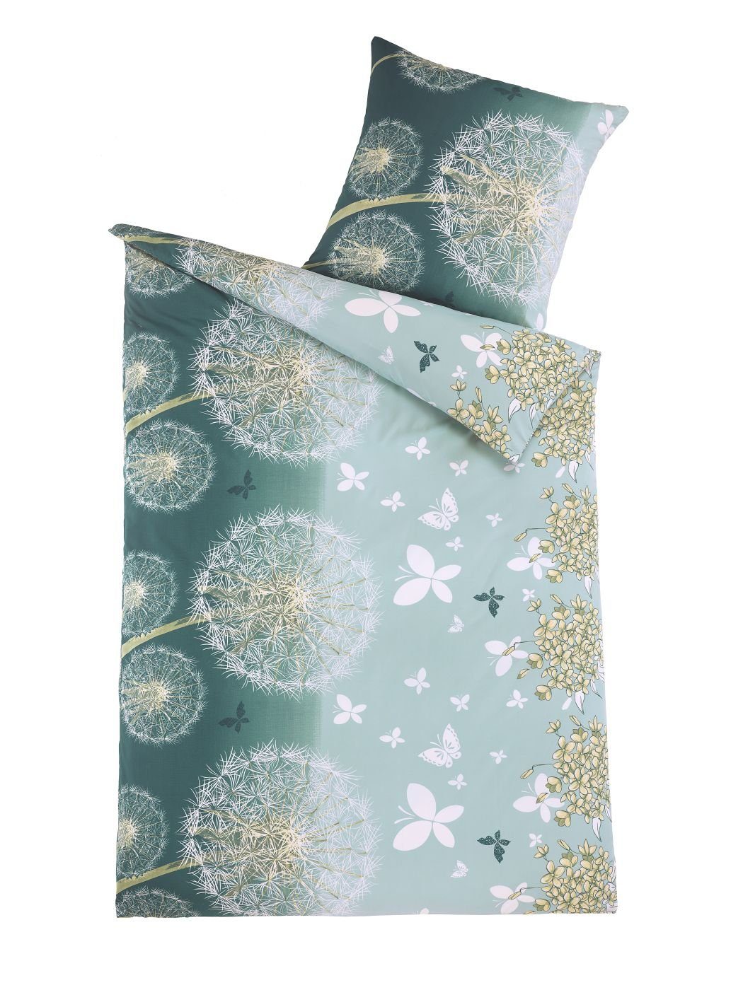 Optidream Bettwäsche Set Mikrofaser 135x200 Polyester Dandelion petrol türk günstig online kaufen