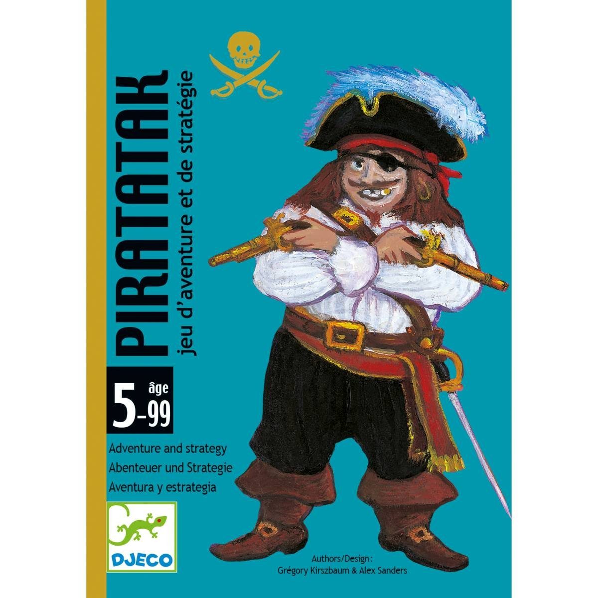 DJECO Spiel Piratatak Strategiespiel ab 5 Jahren für 2 bis 4 Spieler, Strategiespiel