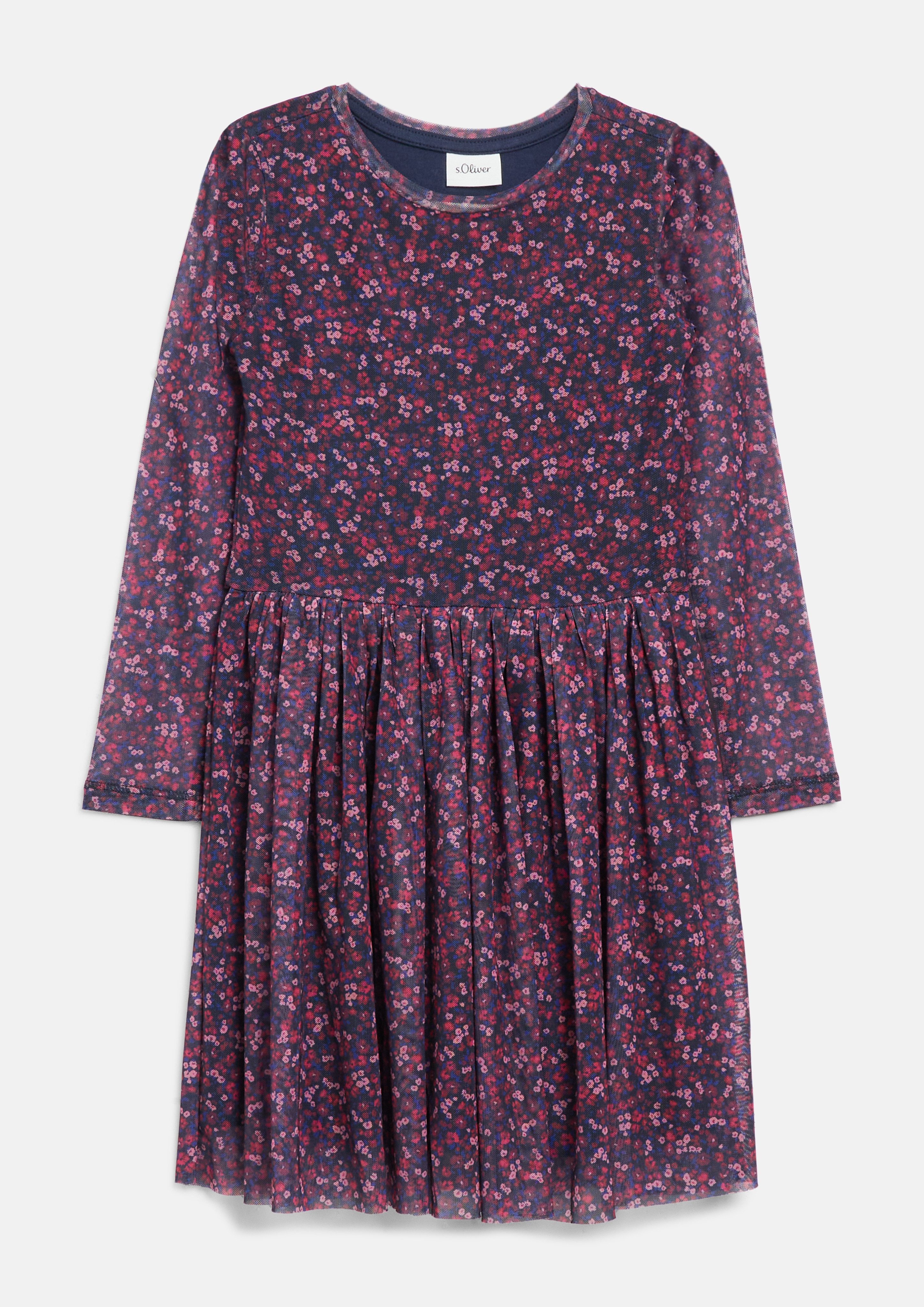 s.Oliver Junior Meshkleid Kurzes Sommerkleid mit floralem Muster / für Girls