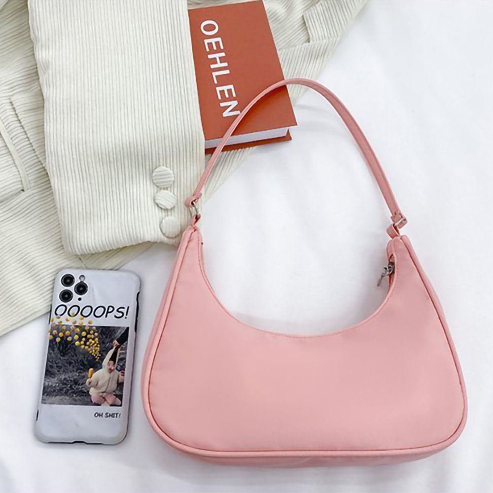 GelldG Handtasche Schultertasche Handbags Unterarmtasche Mini Messenger Bag Rose Handtasche