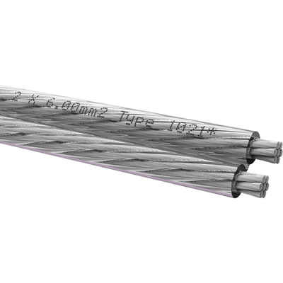 Oehlbach »Silverline 60 LS-Kabel 2x6mm² 10m 348« Audio-Kabel, (1000 cm)