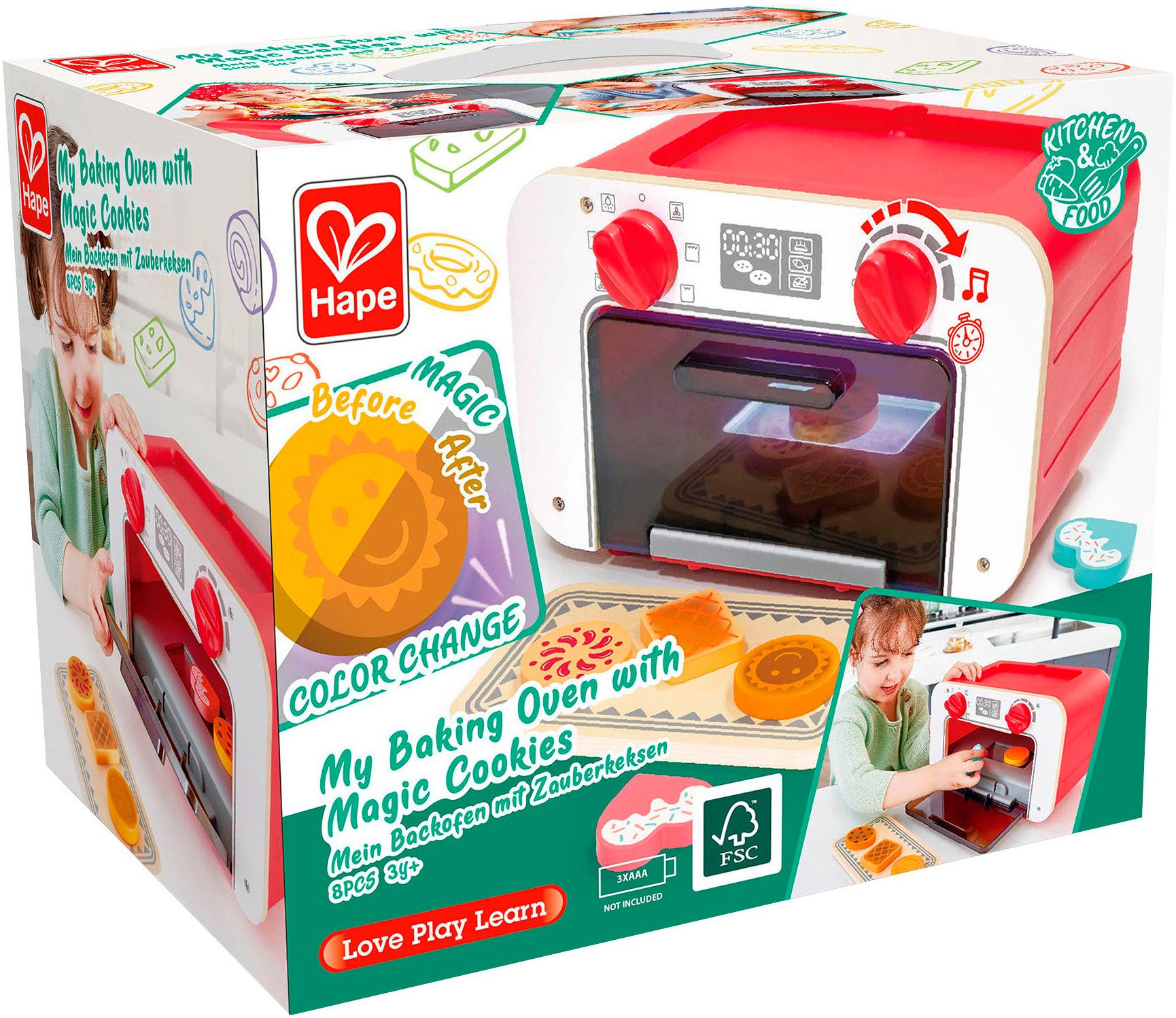 Hape Kinder-Herd Mein Backofen, mit Zauberkeksen, günstig online kaufen
