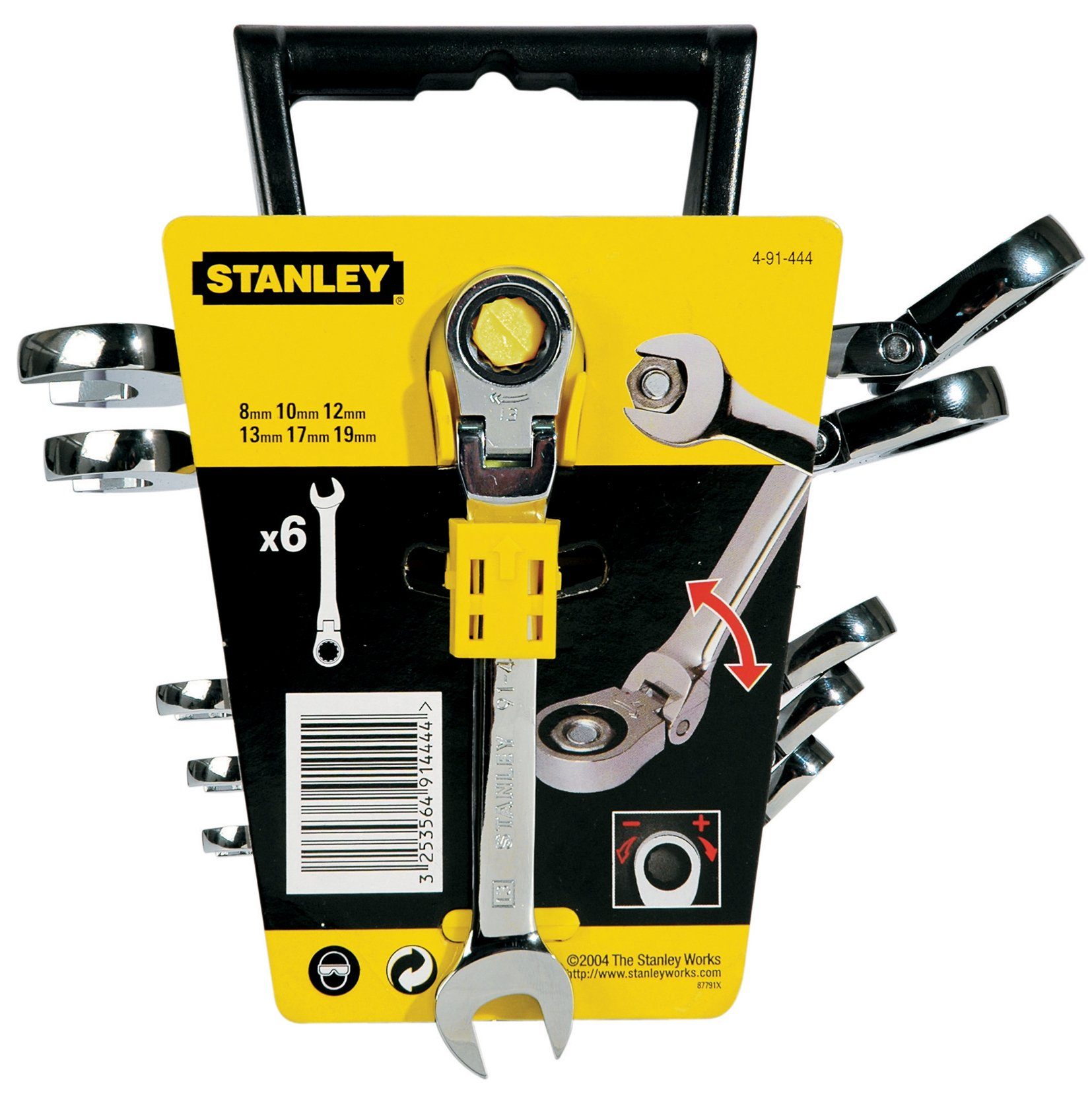 Gabel- Decker 13/ & 17 12/ Stanley by 6-tlg., 19mm, & Maxi-Drive-Plus-Profil Black 4-91-444, 10/ und 8/ Set Ringschlüssel