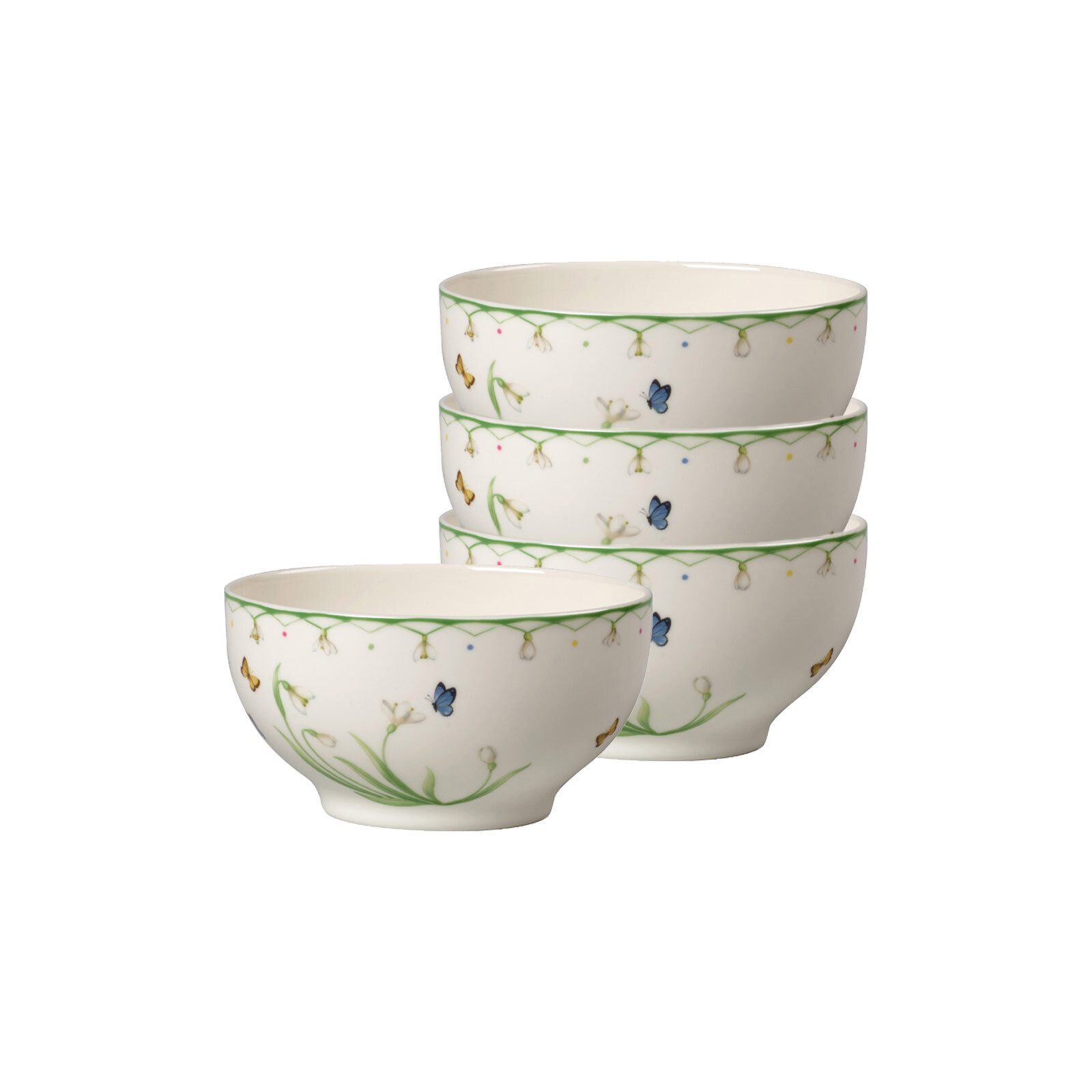 Villeroy & Boch Schale Colourful Spring French-Bols 15 x 13 cm 4er Set, Porzellan, (4 Schalen, 4-tlg)