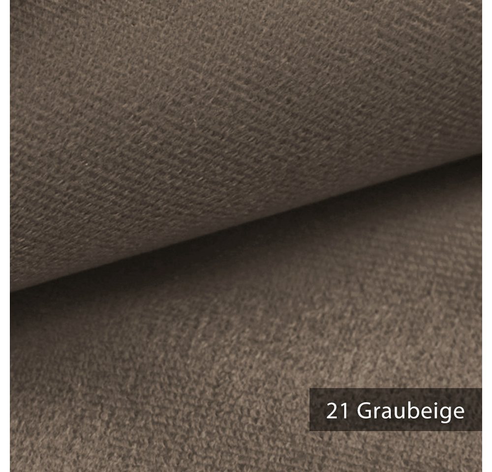 Thumbnail - novely® Stoff ARTENA - Samtiger Velours-Möbelstoff - Anschmiegsamer Polsterstoff, Robust, Pflegeleicht, Waschbar, Meterw...