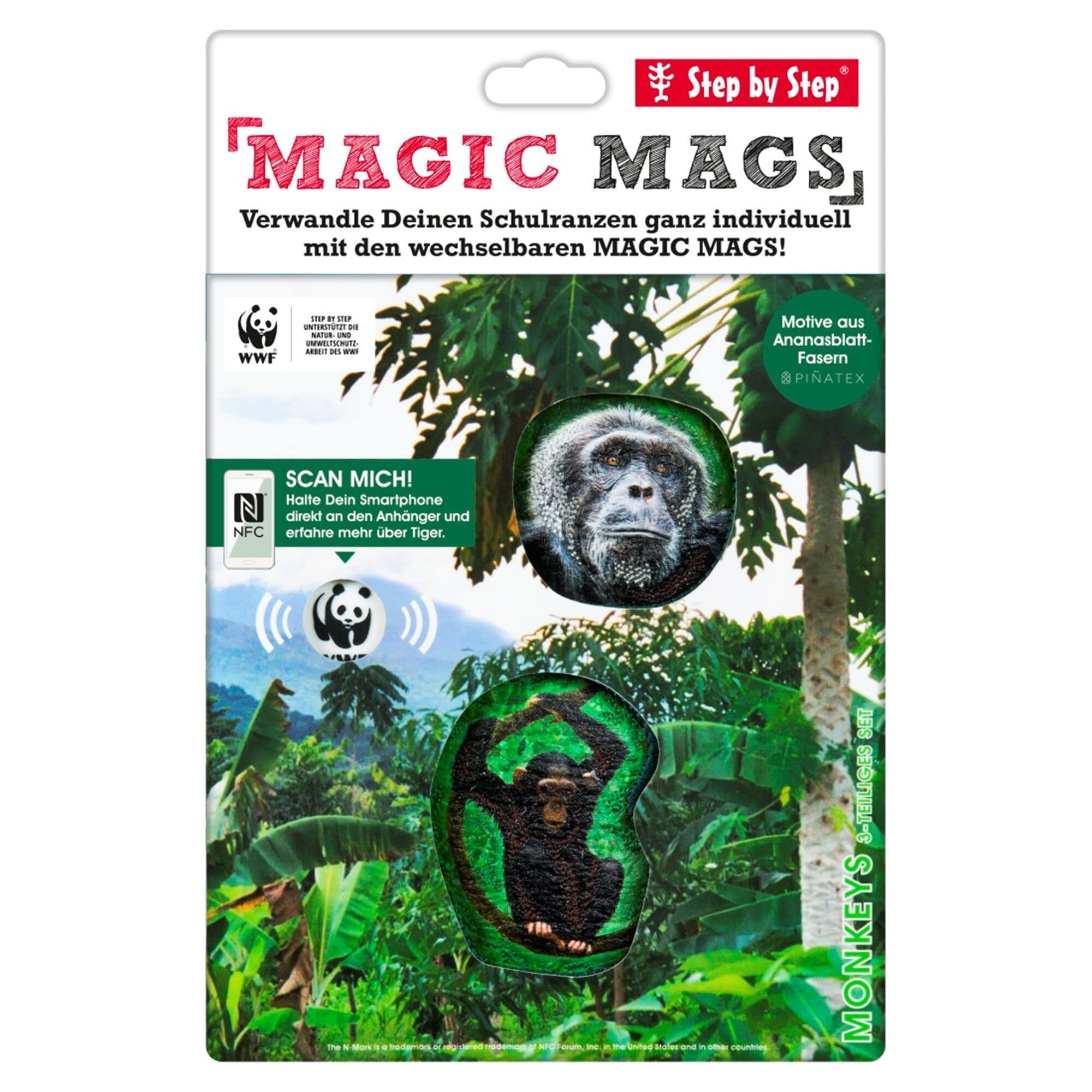 Step by Step Schulranzen MAGIC MAGS WWF, Monkeys