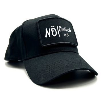 Herzbotschaft Baseball Cap Schirmmütze mit Spruch auf Patch NÖ - Einfach nö One Size durch verstellbaren Klip-Verschluss