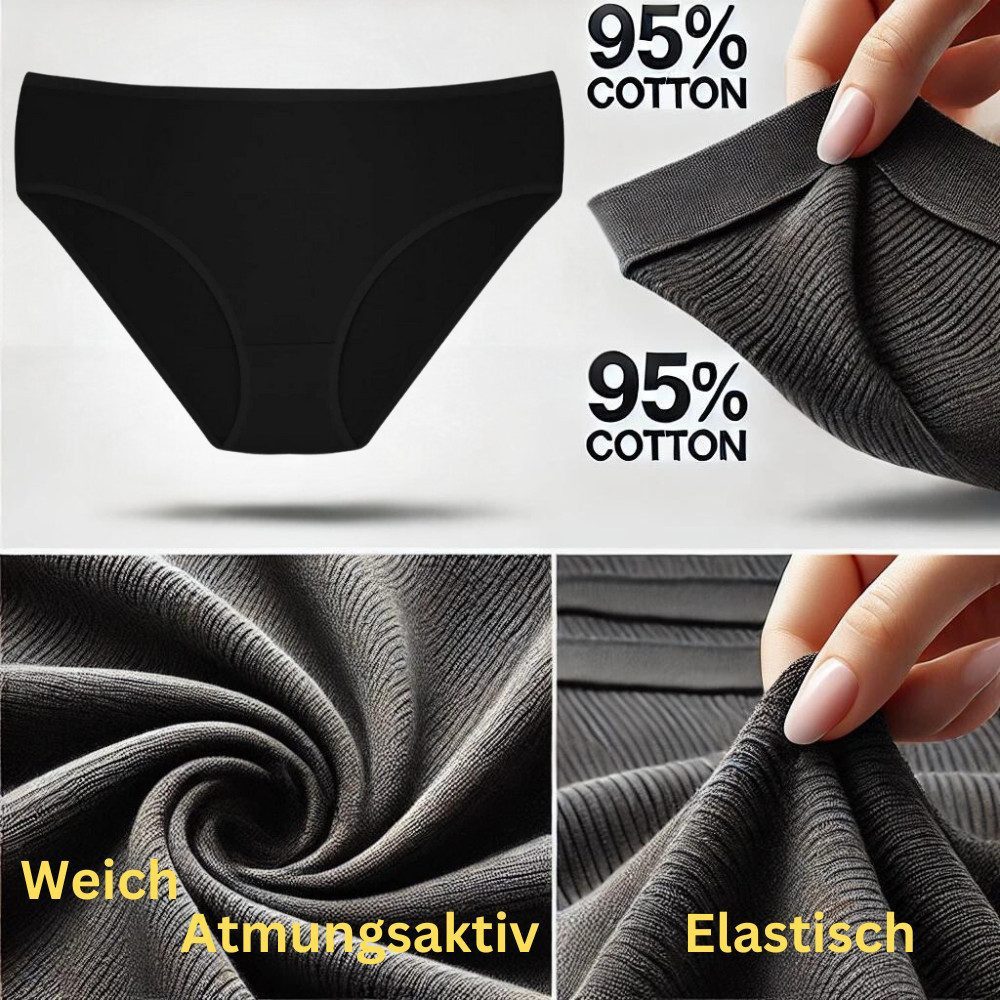 Dominant Bikinislip Damenunterwäsche (Packung, 7-St) aus elastischer Baumwolle bequem atmungsaktiv