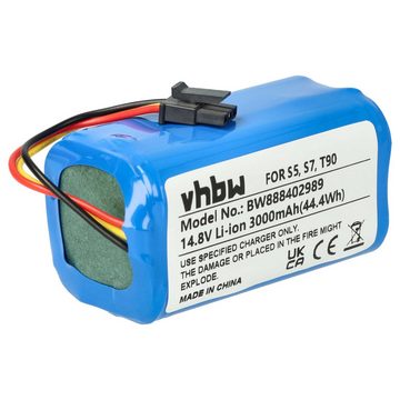 vhbw kompatibel mit Qihoo T90, S7, S9, 360 S5, X9 Staubsauger-Akku Li-Ion 3000 mAh (14,8 V)