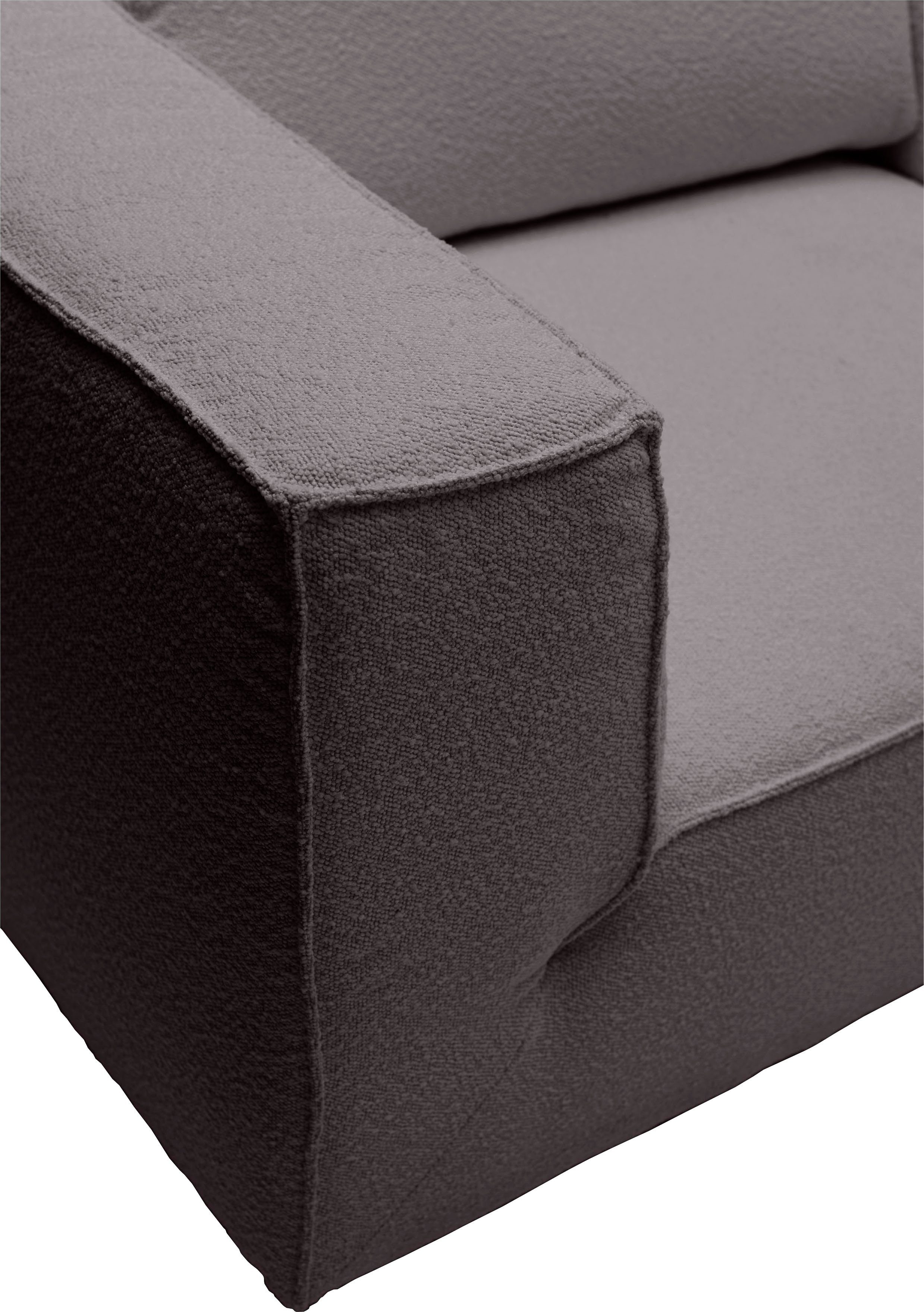 BIG TOM TAILOR bequemen 147 cm Stegkissen, Sitztiefe, extra STYLE, CUBE mit Breite Loveseat HOME große