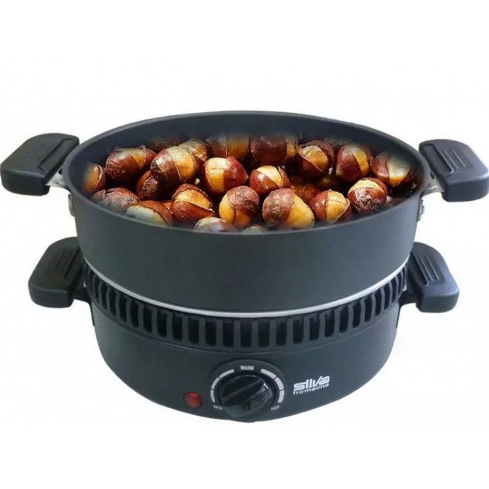 Silva Küchenmaschine, 600 W, Multifunktionaler Wendegrill, regelbarer Thermostat