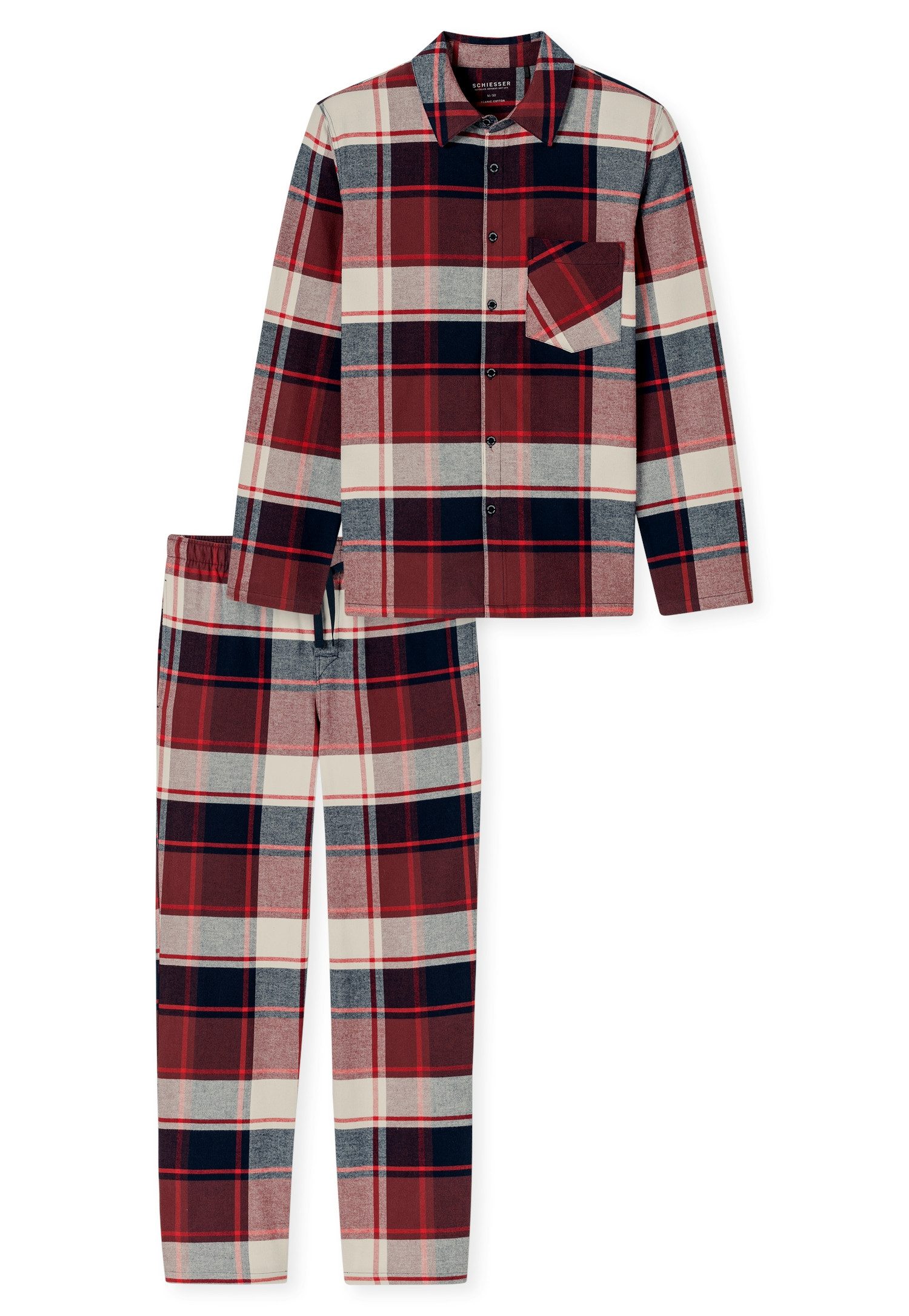 Schiesser Schlafanzug Selected Premium Warming (2 günstig online kaufen