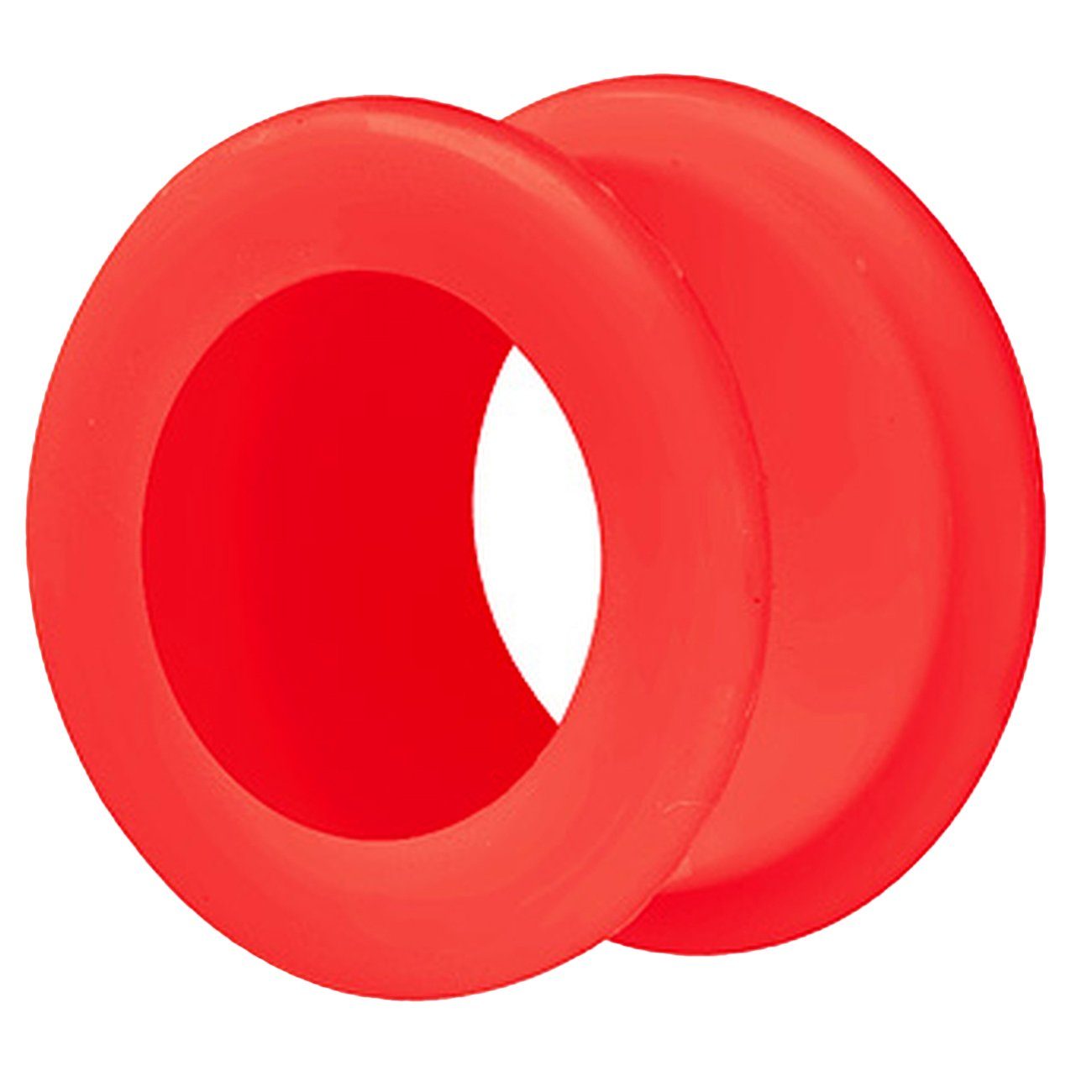 Taffstyle Plug Piercing Tunnel Silikon Flared Weich Flexibel, Farbiger Flesh Extra Big Double Flared XXL Rund Creole Ohr Plug Ear