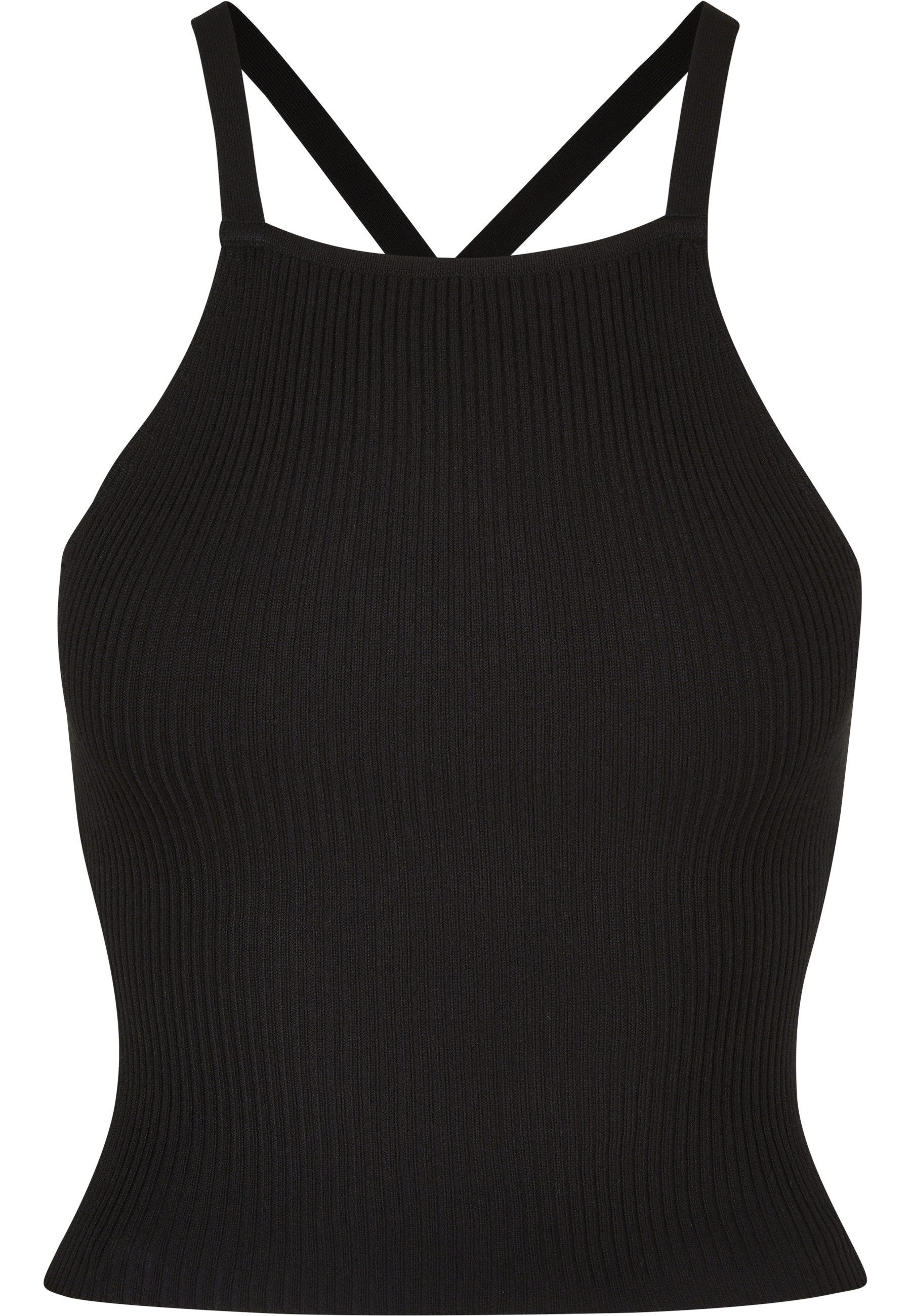 URBAN CLASSICS Tanktop Urban Classics Damen Ladies Rib Knit Crossed Back Top (1-tlg)