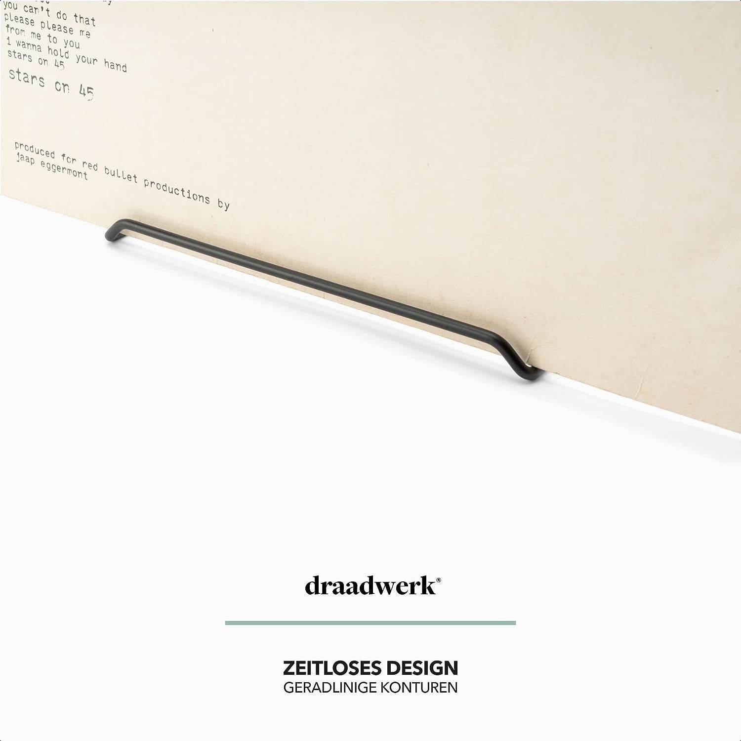 draadwerk® Deko-Wandregal Schallplatten Wandhalterung, Set 6-tlg., Montage ohne Bohren – Bild 4 von 5