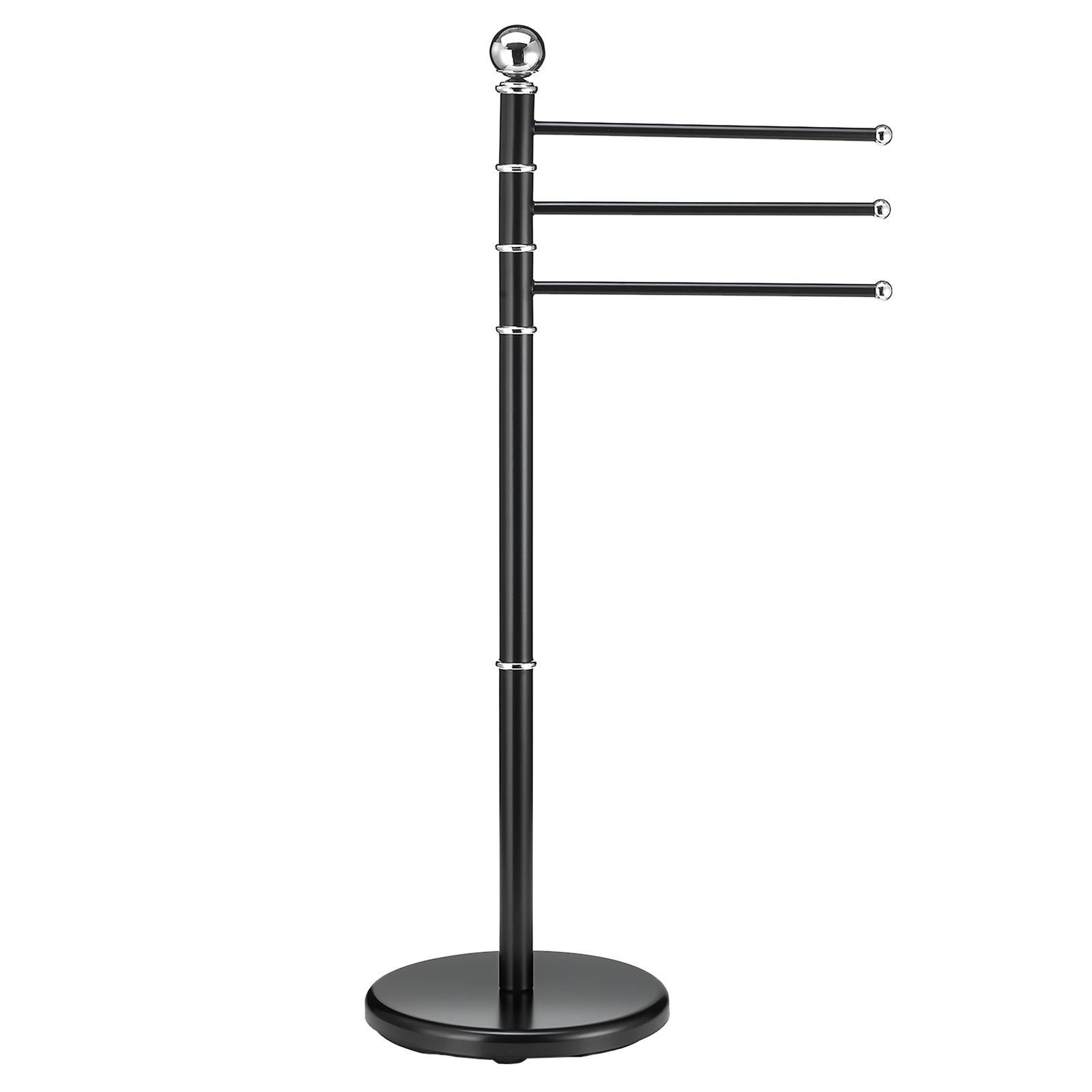 CARO-Möbel Handtuchständer PETRA, Handtuchhalter Handtuchständer Badetuch Stand Halter Design 3 beweglic