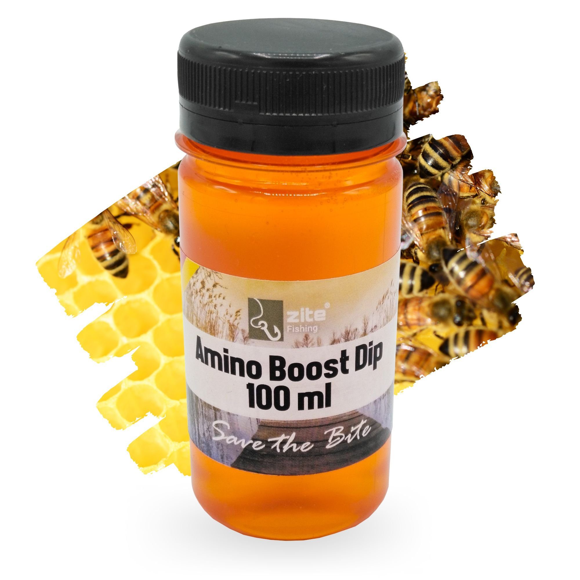 Zite Fischlockstoff Amino Dip 100 ml - Lockstoff Karpfen - schnelleinziehend & intensiv Vanille/Honig