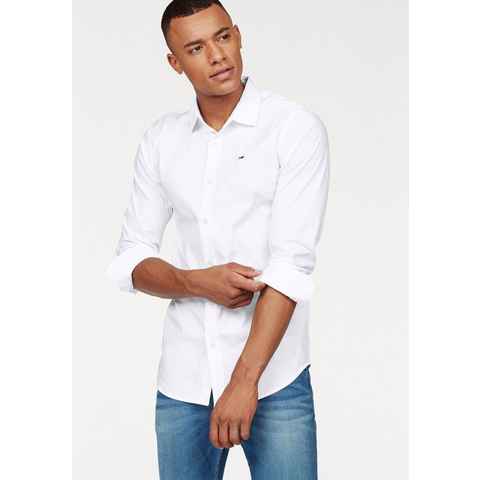 Tommy Jeans Langarmhemd Sabim Stretch Hemd Shirt Stretch Hemd, Premium, Slim Fit, mit Elasthan