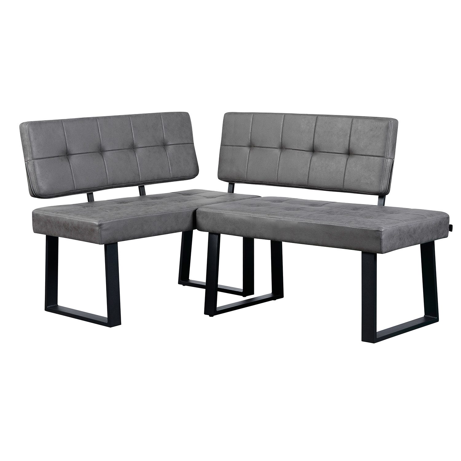 B&D home Eckbank AKA (2-St), beidseitig montierbar, gepolstert, mit Rückenlehne, verschiedene Maße