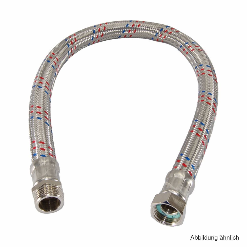 Trinnity Wasserrohr Silkon-Panzerschlauch f. Heizung,Klima u. Trinkwasser 1 1/4"IG/AG DN32