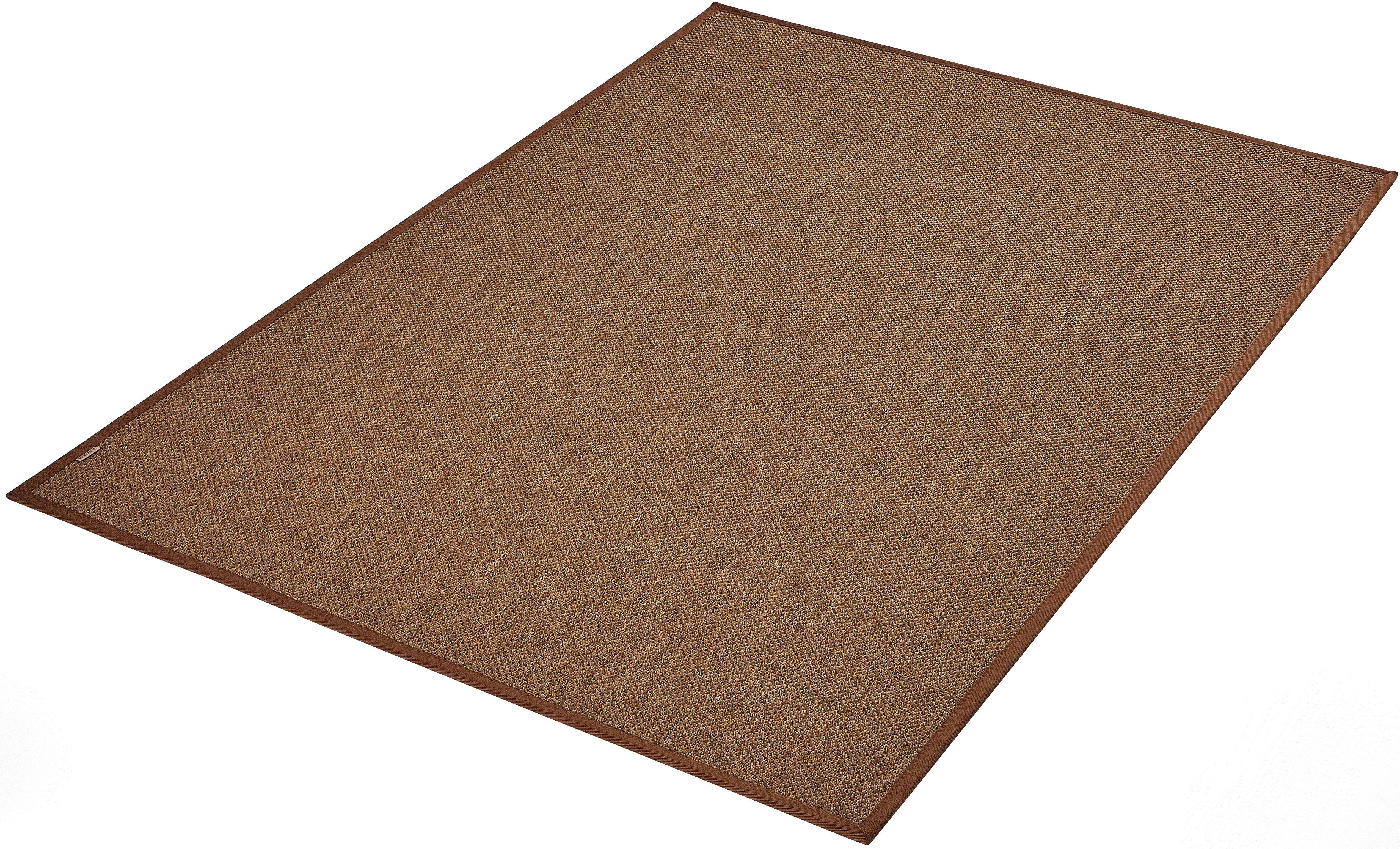 Teppichboden Naturino Prestige Spezial, Dekowe, rechteckig, Höhe: 10 mm, Flachgewebe, meliert, Sisal Optik, In- und Outdoor geeignet nuss