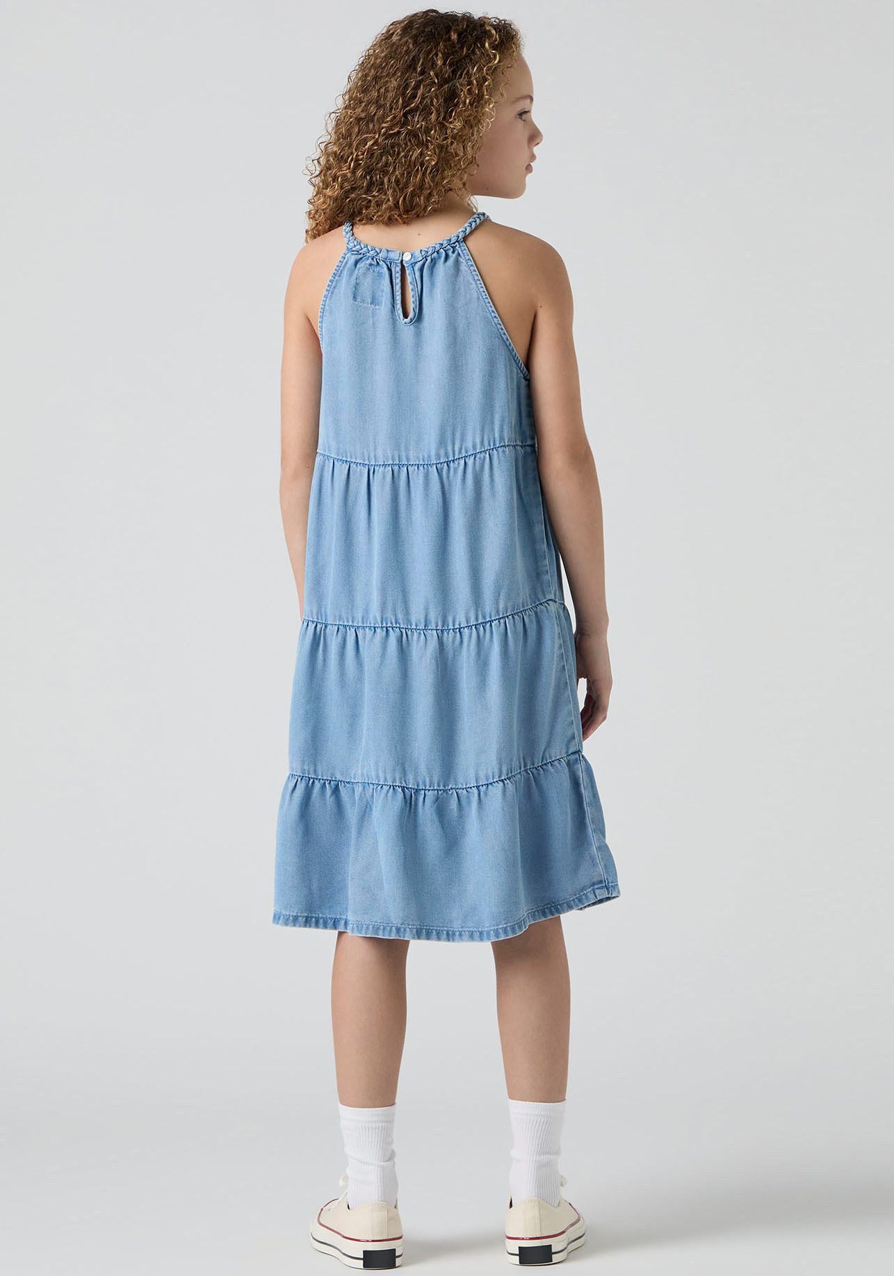 Levi's® Kids Neckholderkleid LVG HALTER TIERED DRESS mit horizontalen Nähten