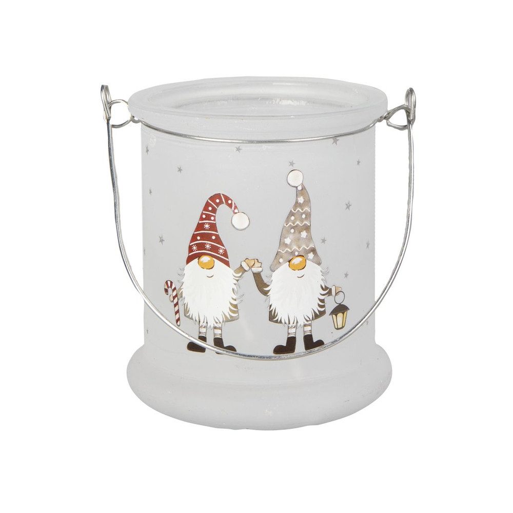 MICA Windlicht Teelichtglas - Happy Holidays - ca. 7 x 8 cm günstig online kaufen