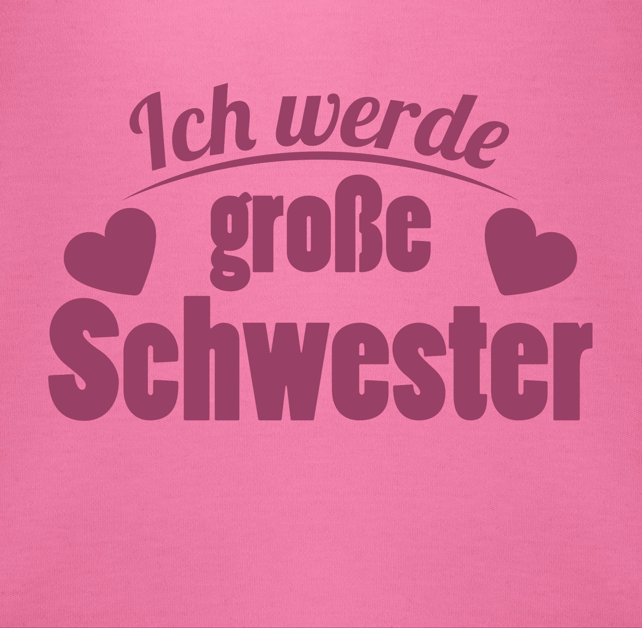 Shirtracer Schwester Ich große 2 Schwester Pink Große werde Sweatshirt