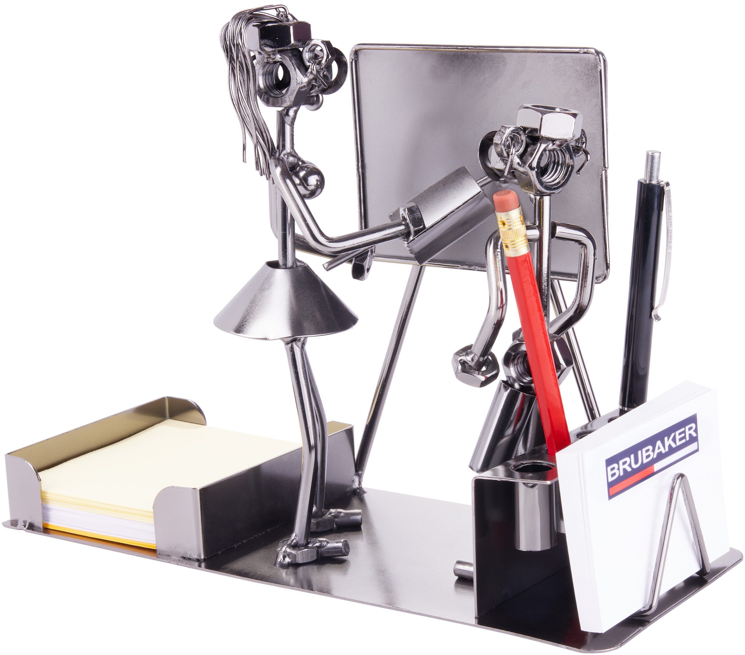 BRUBAKER Dekofigur Metallskulptur Schraubenmännchen Lehrer (1 St., mit Noti günstig online kaufen