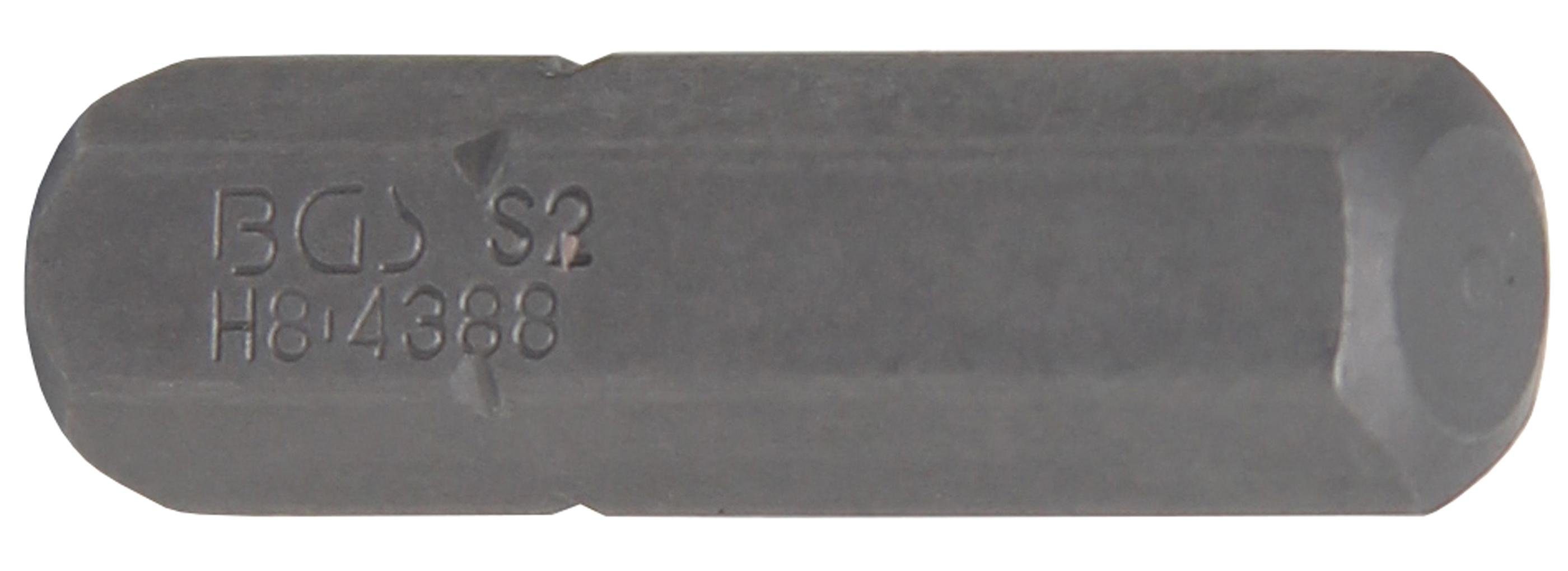 BGS technic Sechskant-Bit Bit, Antrieb Außensechskant 8 mm (5/16), Innensechskant 8 mm