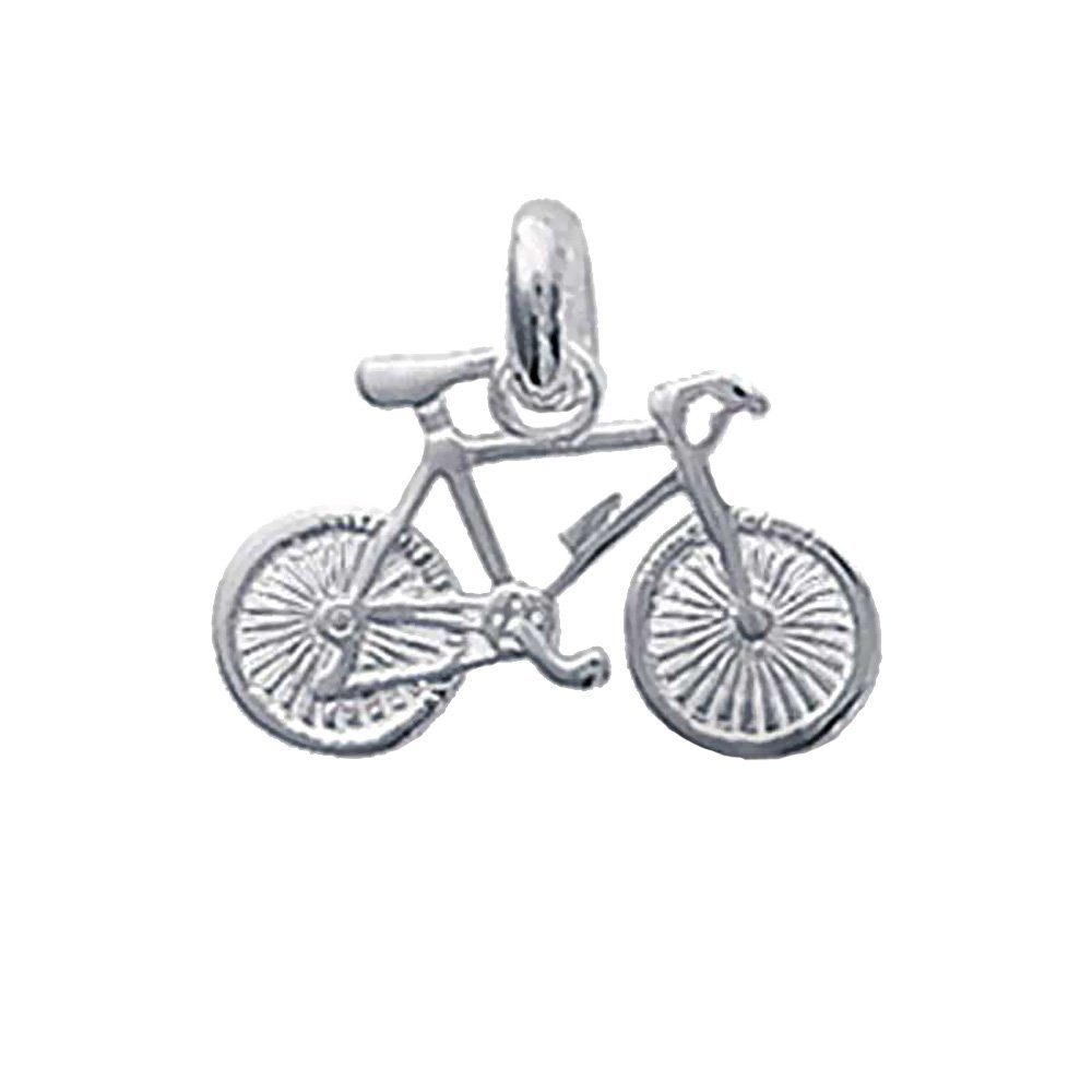 Kettenanhänger Original 925 Sterling Silber Ketten Anhänger Fahrr