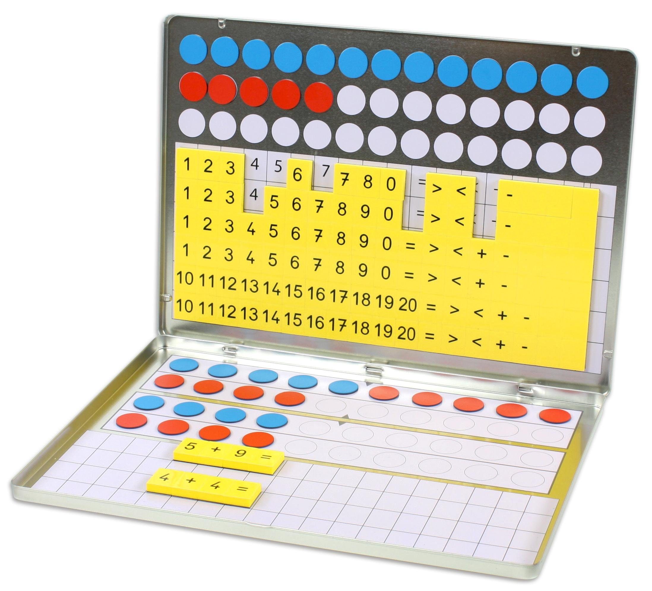 Lernspielzeug 1, 2, 3 ... Zahlenzauberei – Rechenmagnetbox Zahlen Lernen