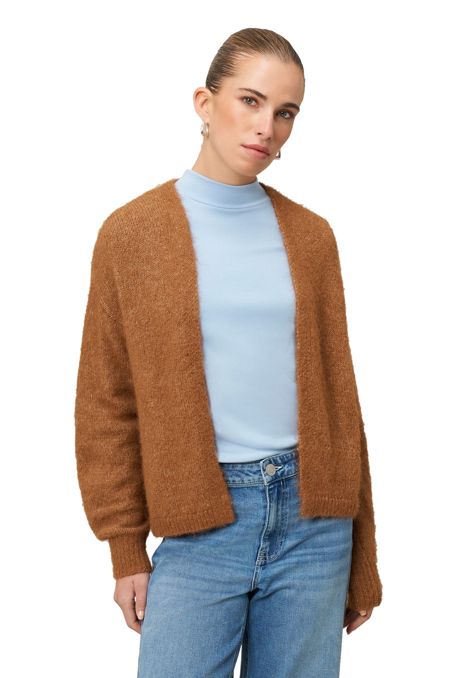 Zero Strickjacke Damen offener Style (1-tlg)