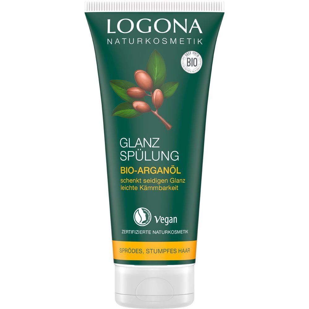 LOGONA Haarspülung Glanz Spülung Bio-Arganöl, 200 ml