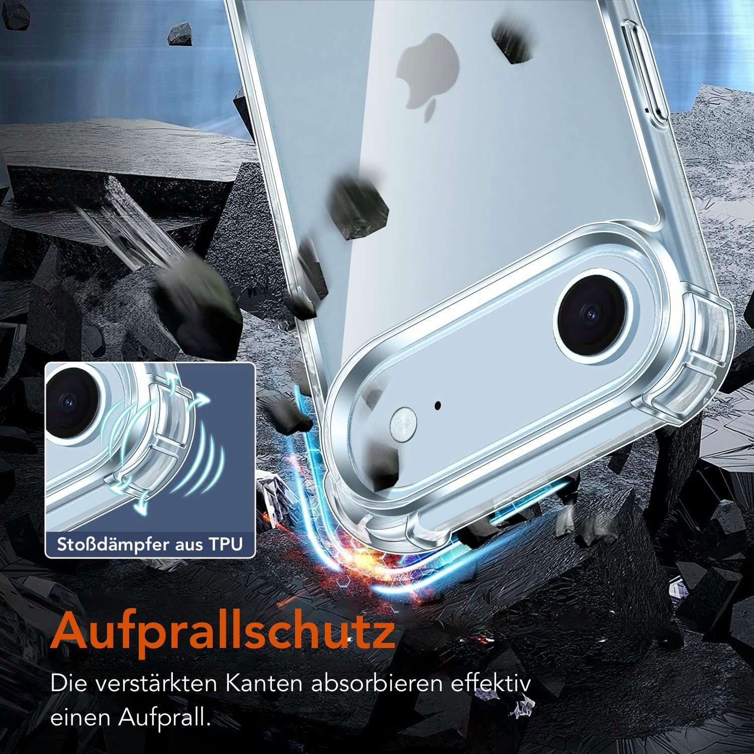 AVANA Handyhülle für iPhone 17 / Pro / Air / Pro Max Hülle Schutzhülle Klar Bumper, Case, Cover, Durchsichtig, Transparent