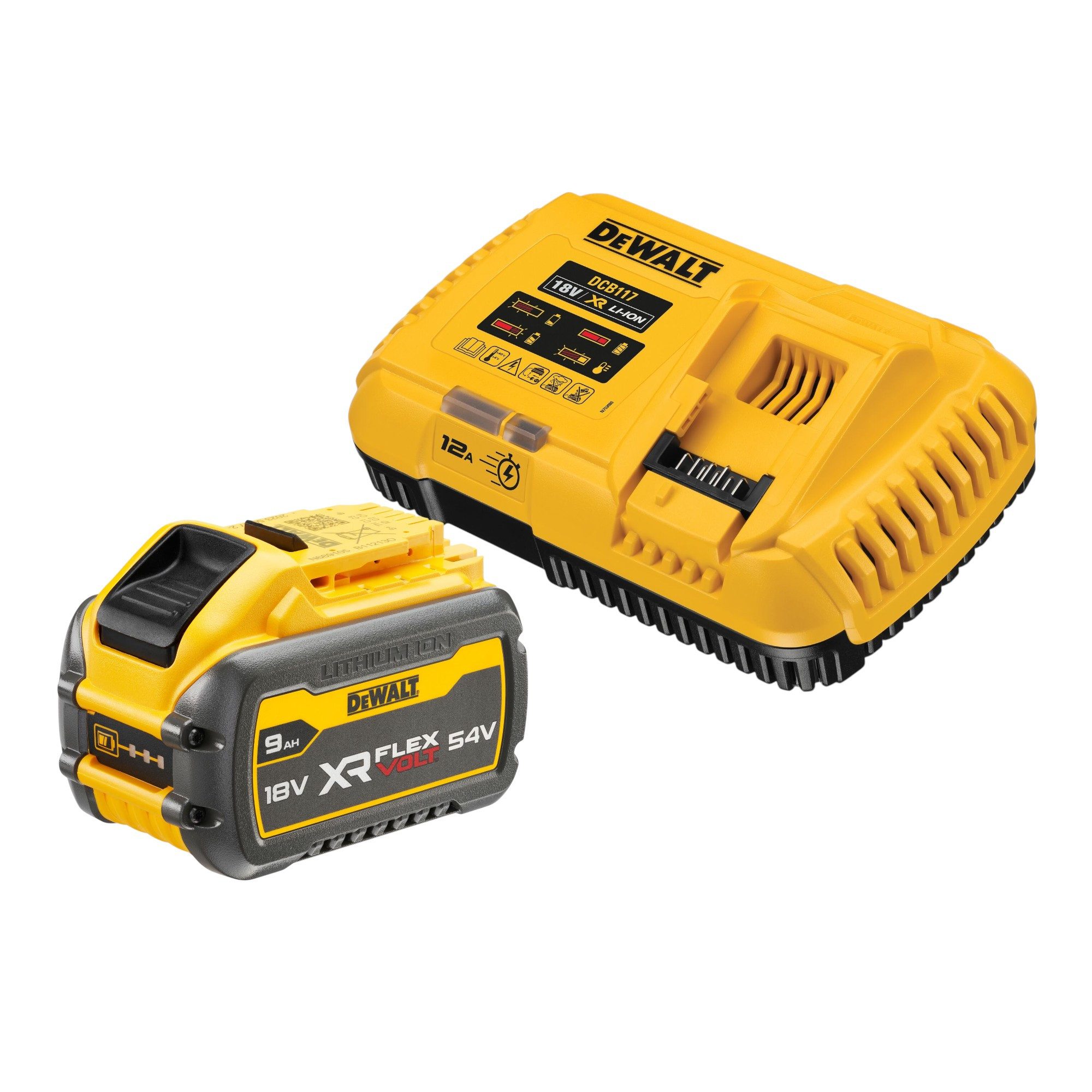 DeWalt DeWalt DCB 117 X1 Akku Starter Set 18 V + 1x DCB 547 Akku 9,0 Ah Schnelllade-Gerät