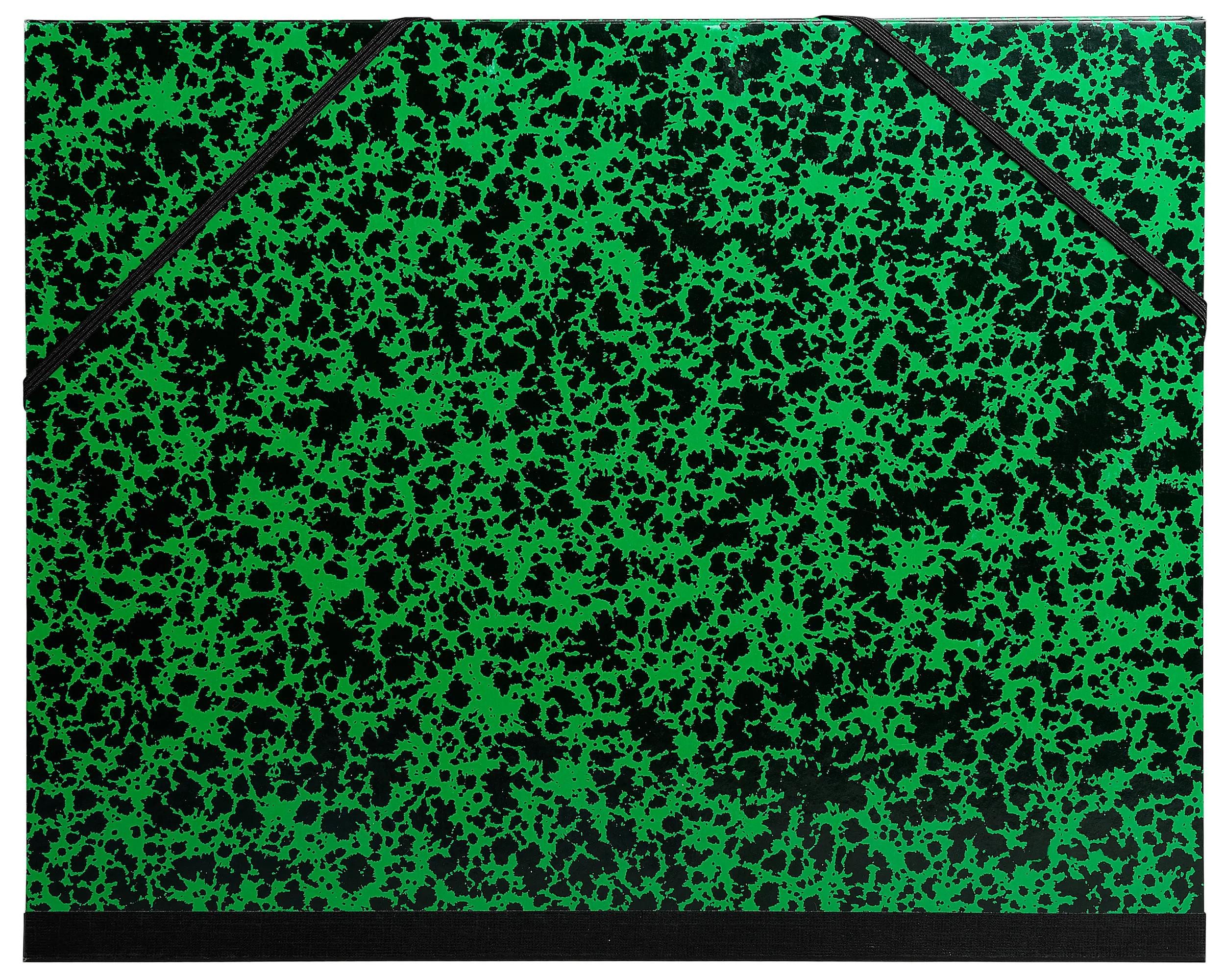 Schreibmappe Zeichenmappe + Gummizug 50x65cm Annonay, 52x72cm, Grün, 542800UNISE
