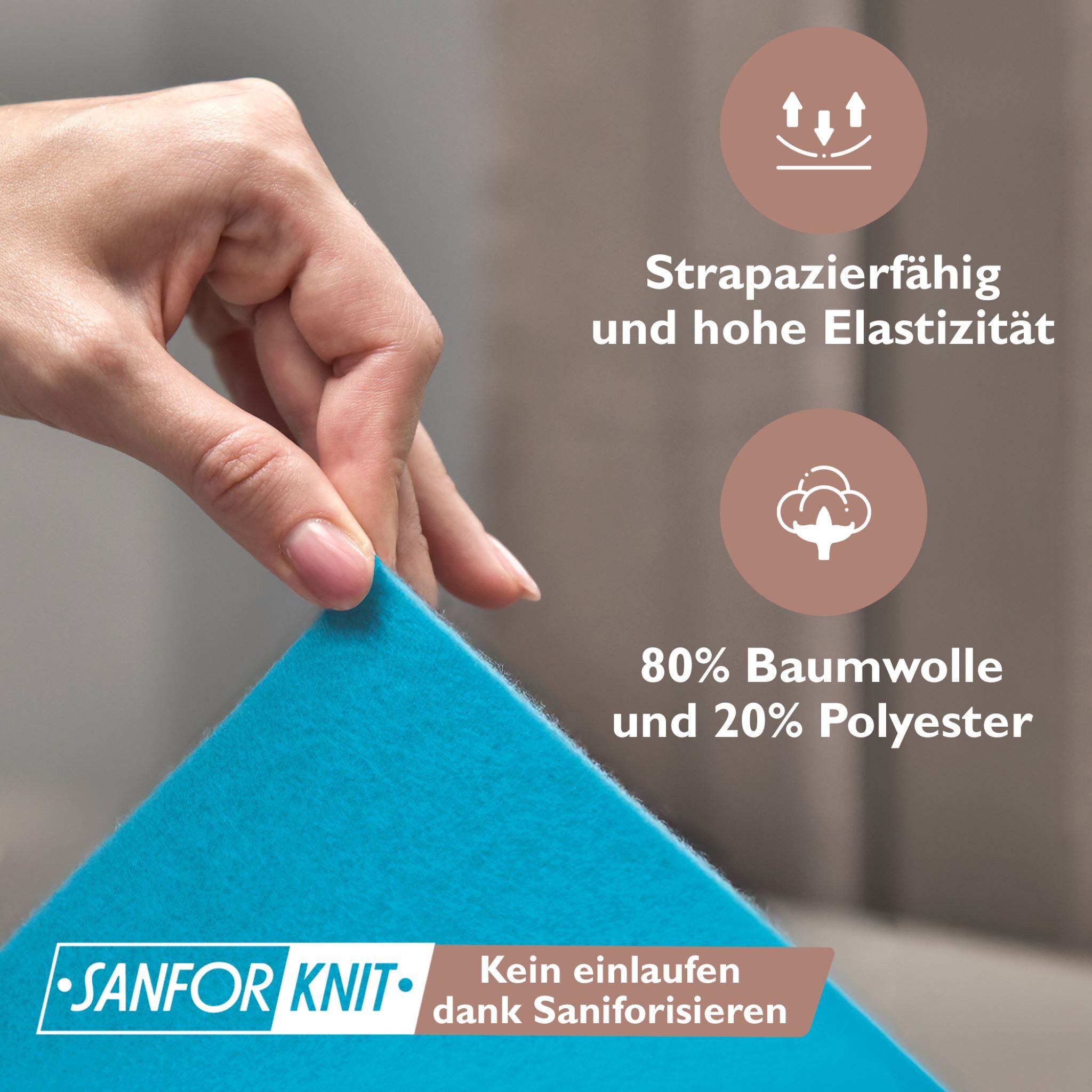 leevitex® Spannbettlaken für kalte Nächte – angenehm weich, passgenau, farbstark & pflegeleicht, Molton, Gummizug: rundum, (1 Stück), verschiedene Größen und Fa – Bild 4 von 5