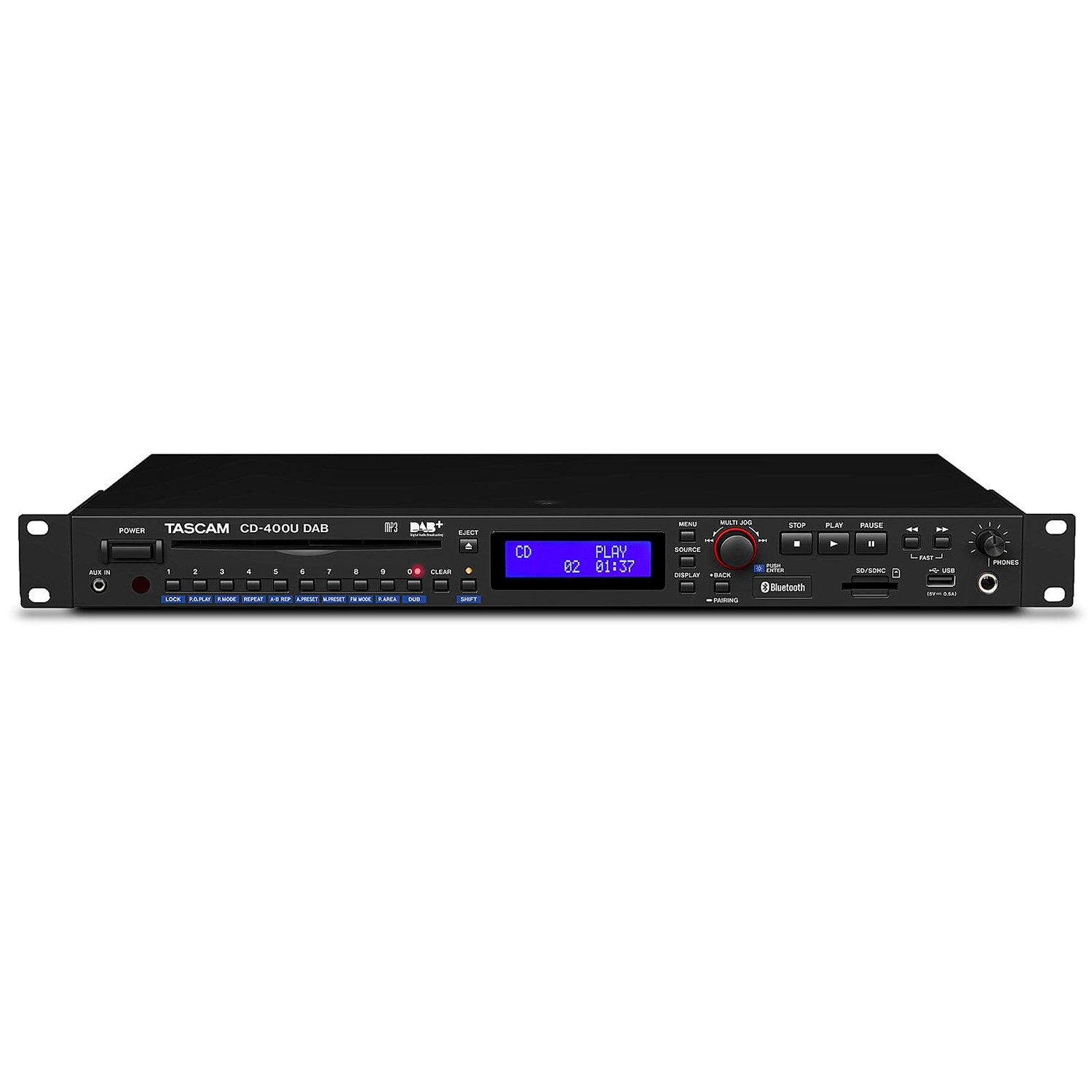 Tascam Medien-Player CD400UDAB mit CD USB Radio Bluetooth Digitales Aufnahmegerät