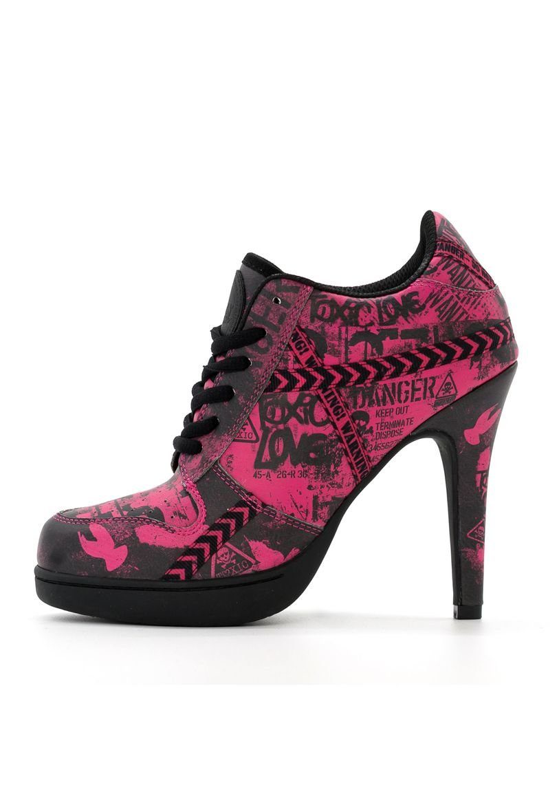 Missy Rockz TOXIC 2.0 pink/black High-Heel-Stiefelette Absatzhöhe:8.5cm