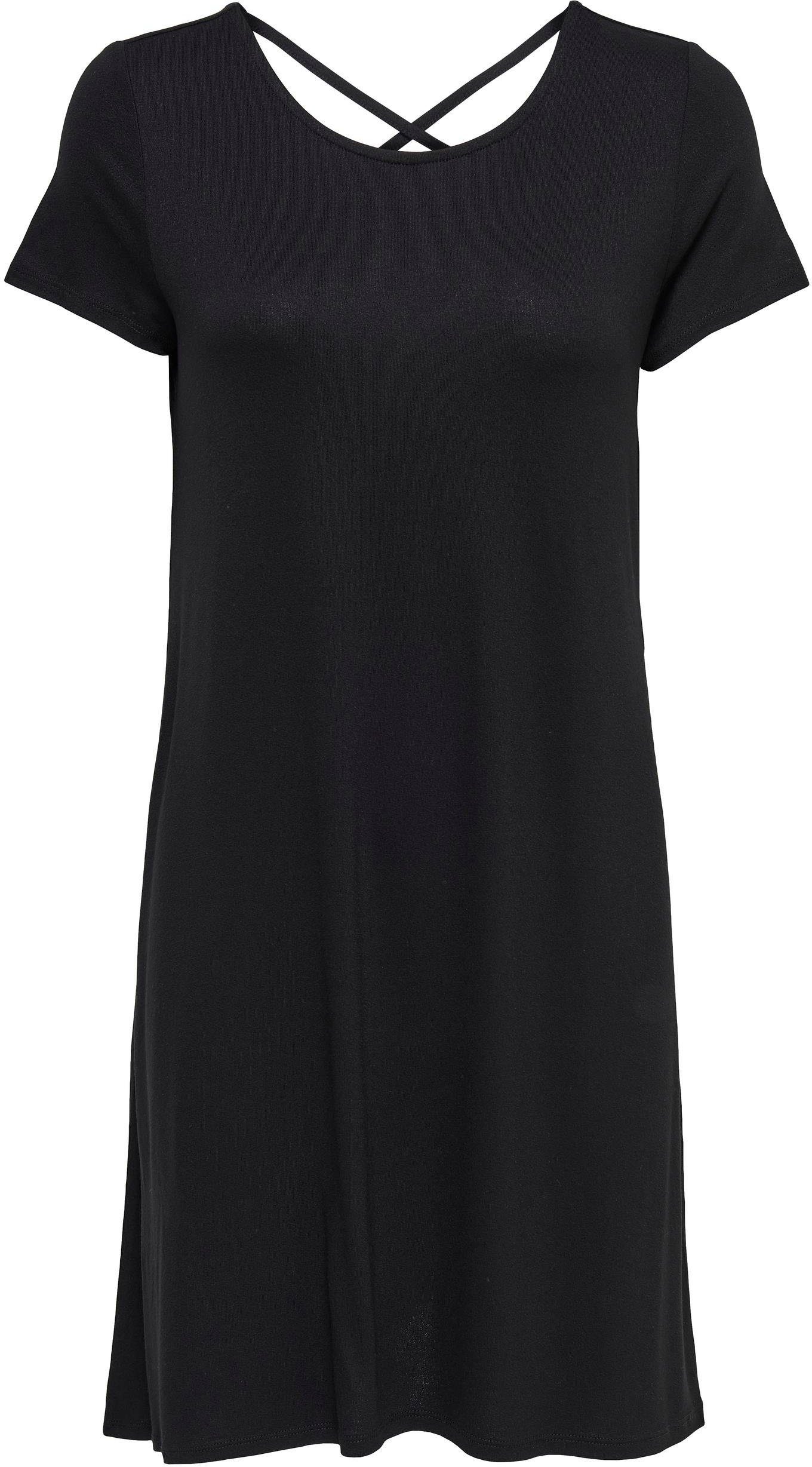 ONLY Minikleid ONLBERA BACK LACE UP S/S DRESS JRS NOOS Viskosemischung, regular fit, Rundhals – Bild 3 von 5