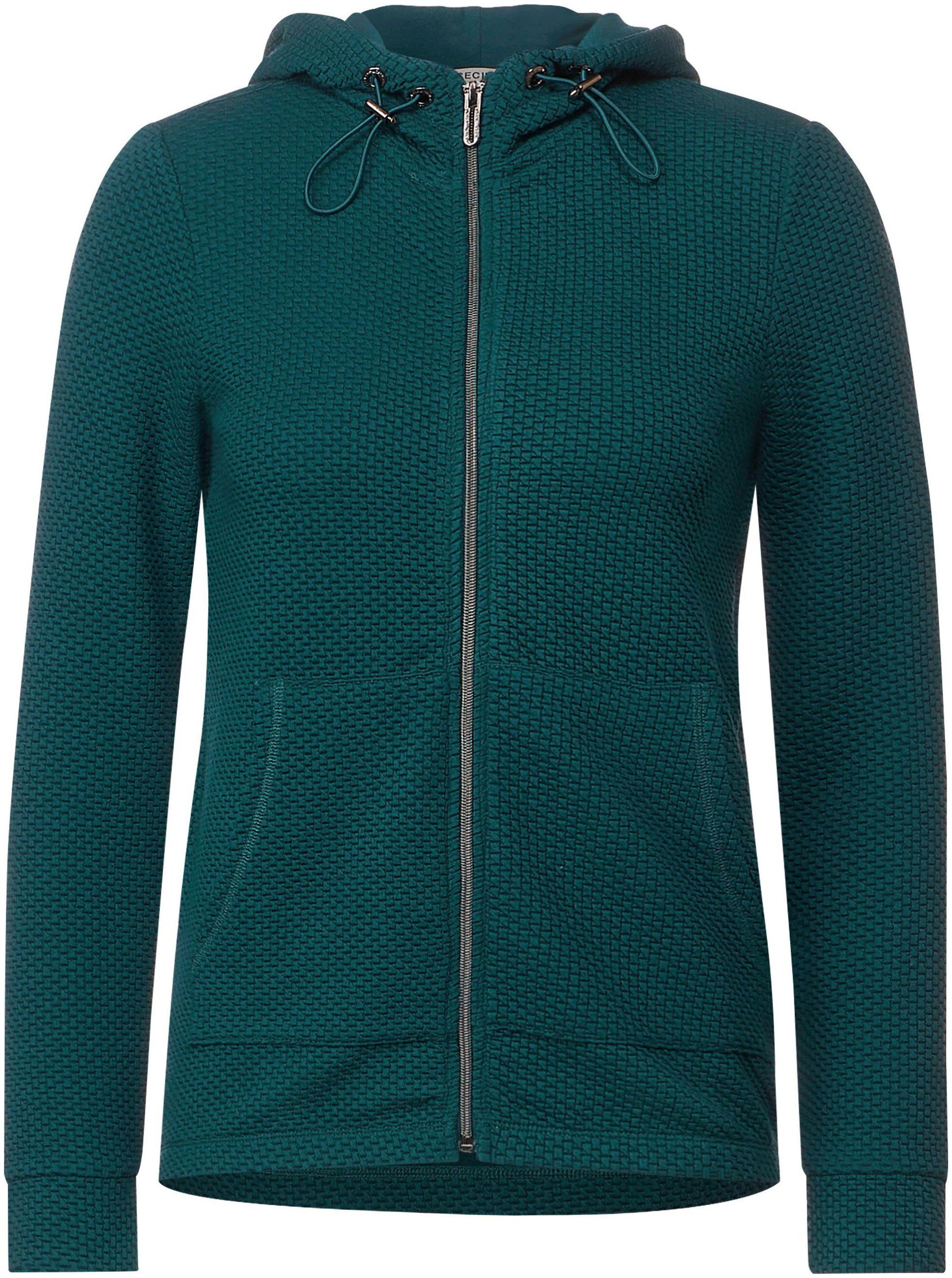 Cecil Shirtjacke mit Kapuze deep lake green