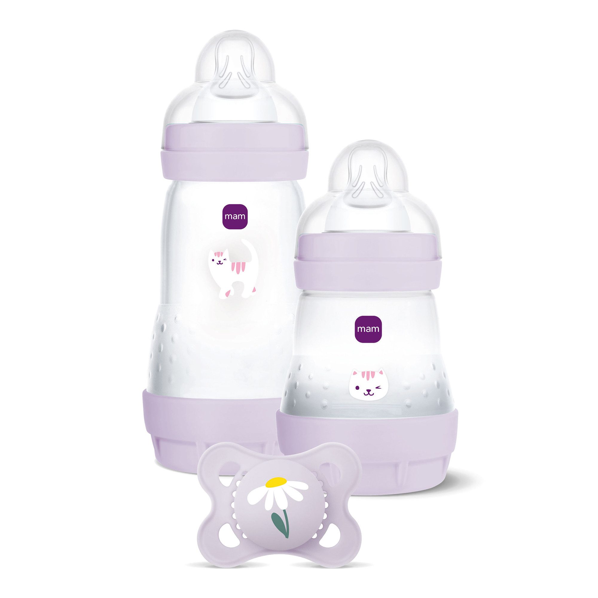 MAM Babyflasche Easy-Start Starter Set S, Kleines Geschenkset Baby 3.tlg - ideal zur Geburt