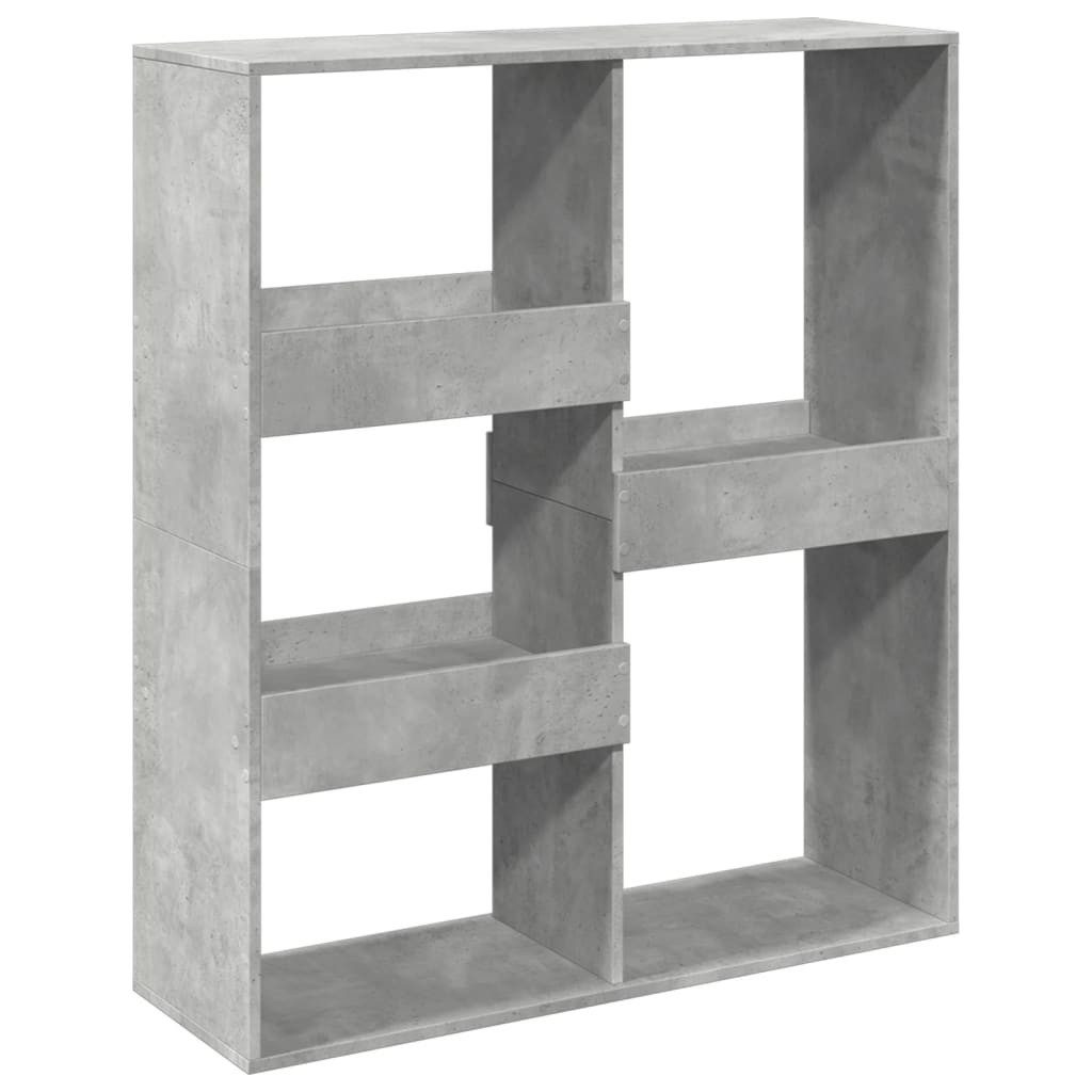 Bücherregal Bücherregal/Raumteiler Betongrau 100x33x115 cm